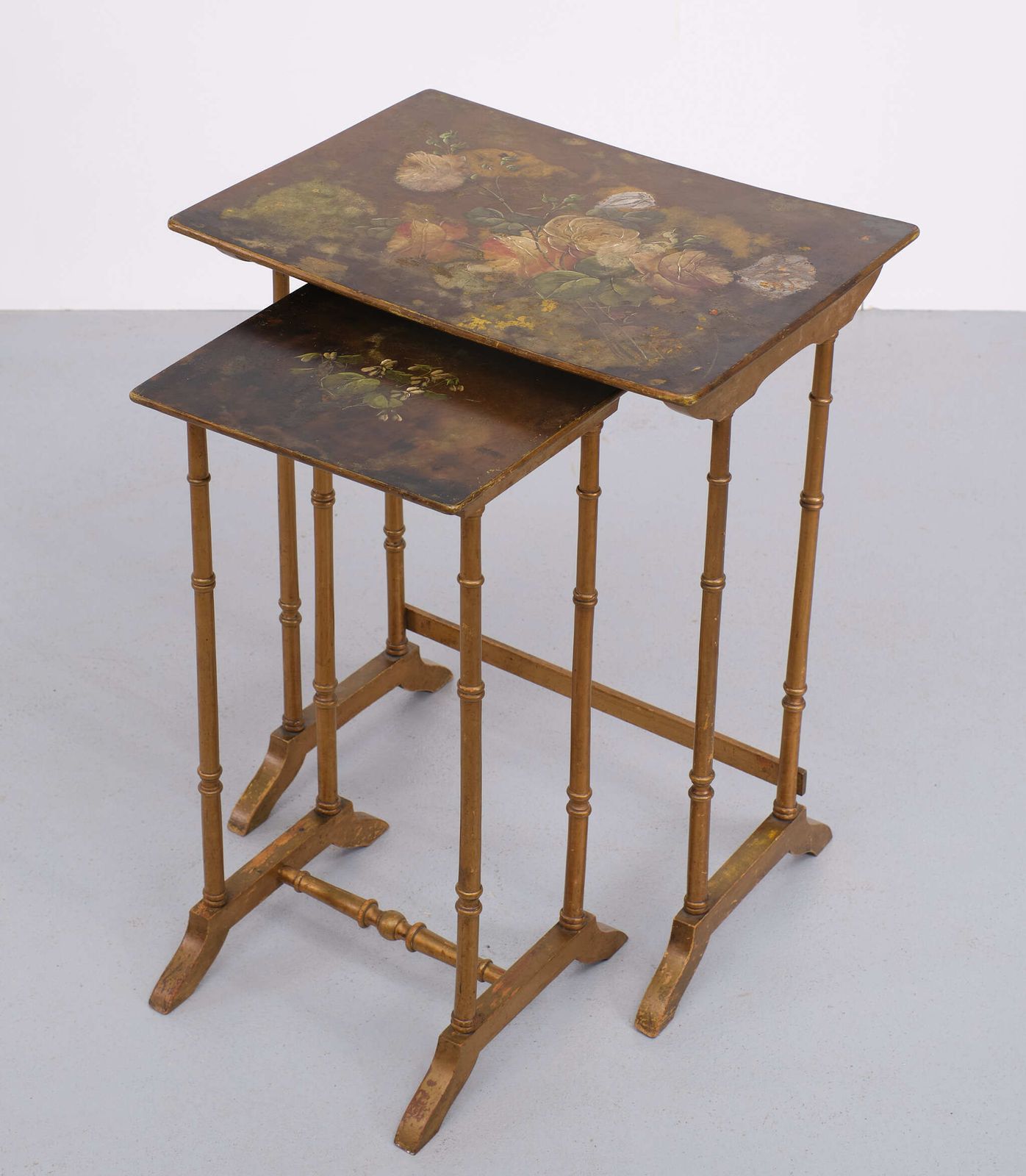 France Art Nouveau Side Tables Japonisme Style, 1925