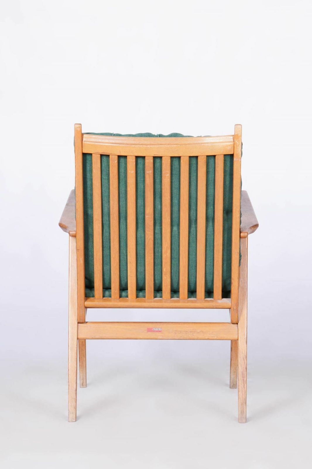 Original Oak Midcentury Armchair By Jan Vanek, Revived Polish, Czechia, 1950s photo vinterior