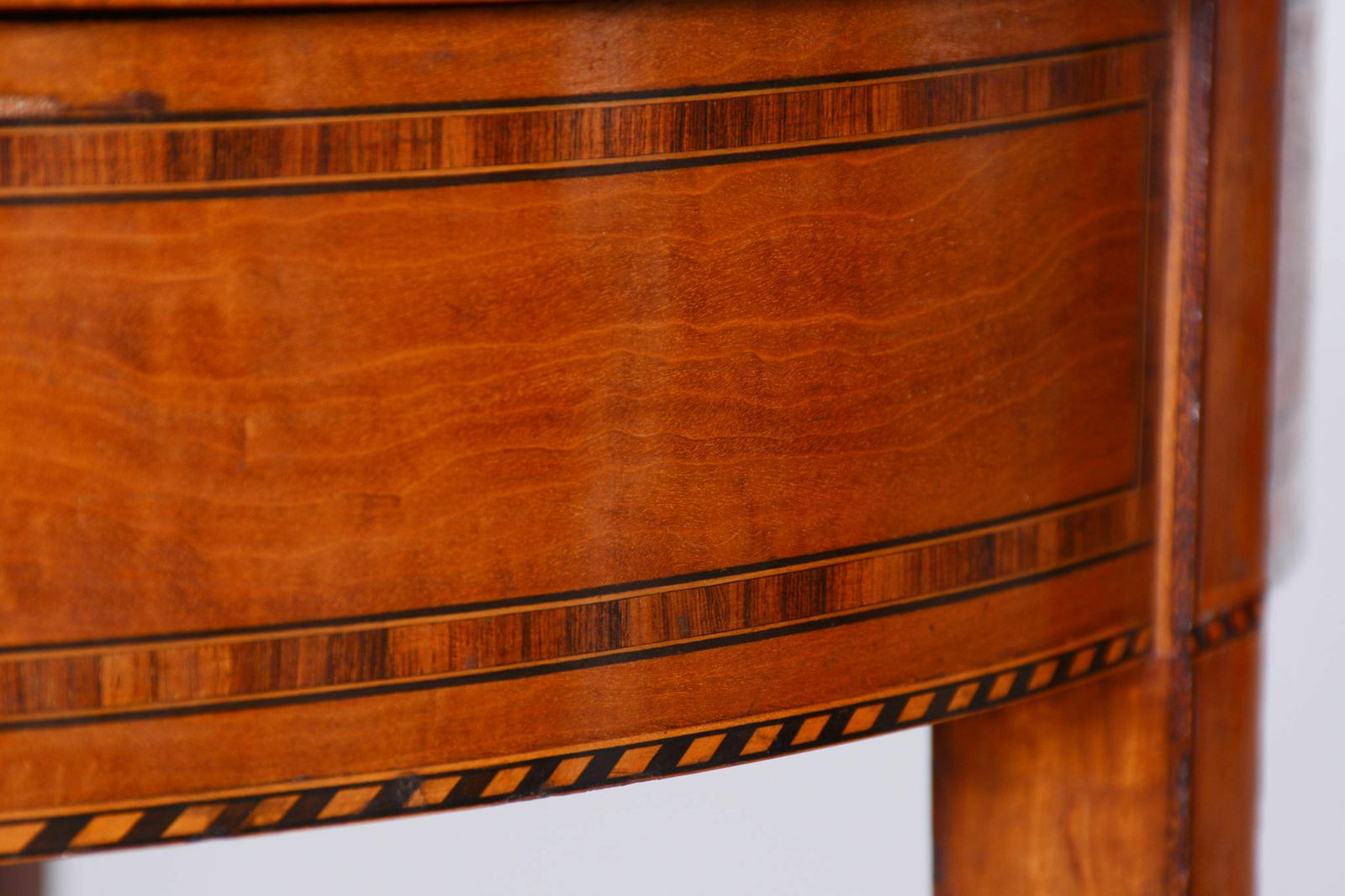 Restored Biedermeier Cherry Tree Round Table, Detailed Marquetry, France, 1850s photo 2250.0