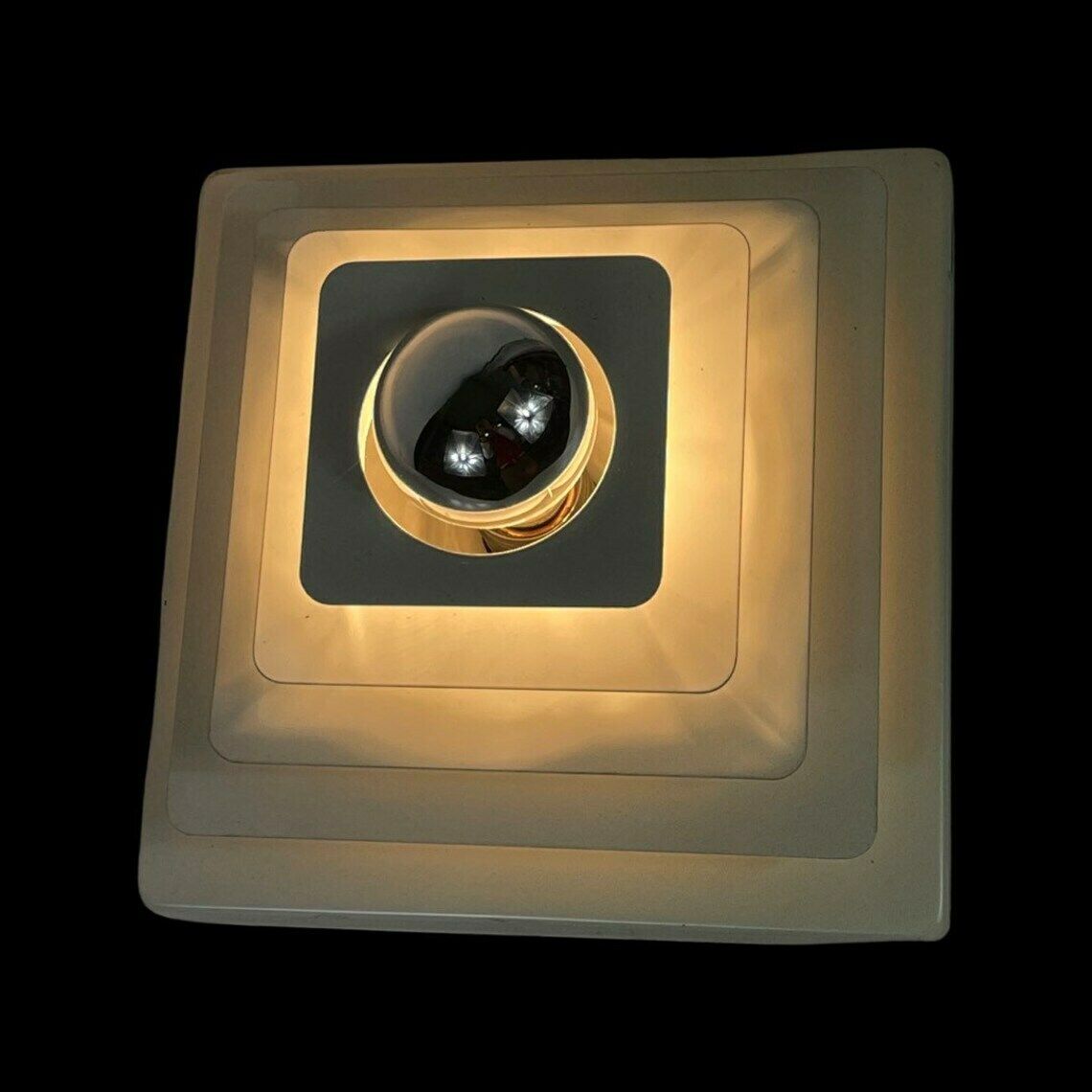 Hustadt Leuchten – Wand  Of Plafondlamp Met Spiegelende Lamp | Space Age | Pop Art | Duitsland, Ca. Jaren 1960 photo Verlichting