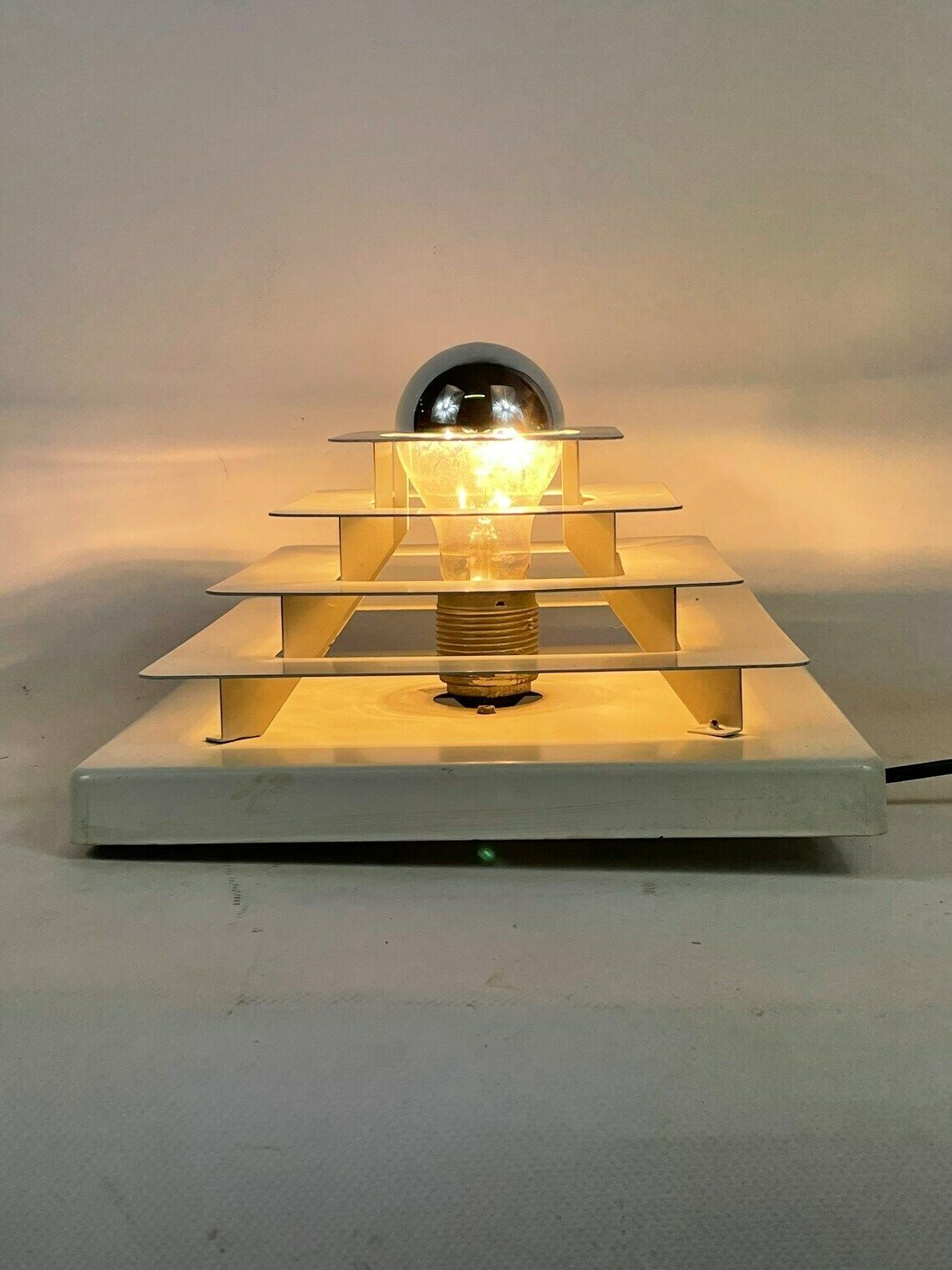 Hustadt Leuchten – Wand  Of Plafondlamp Met Spiegelende Lamp | Space Age | Pop Art | Duitsland, Ca. Jaren 1960 photo buy