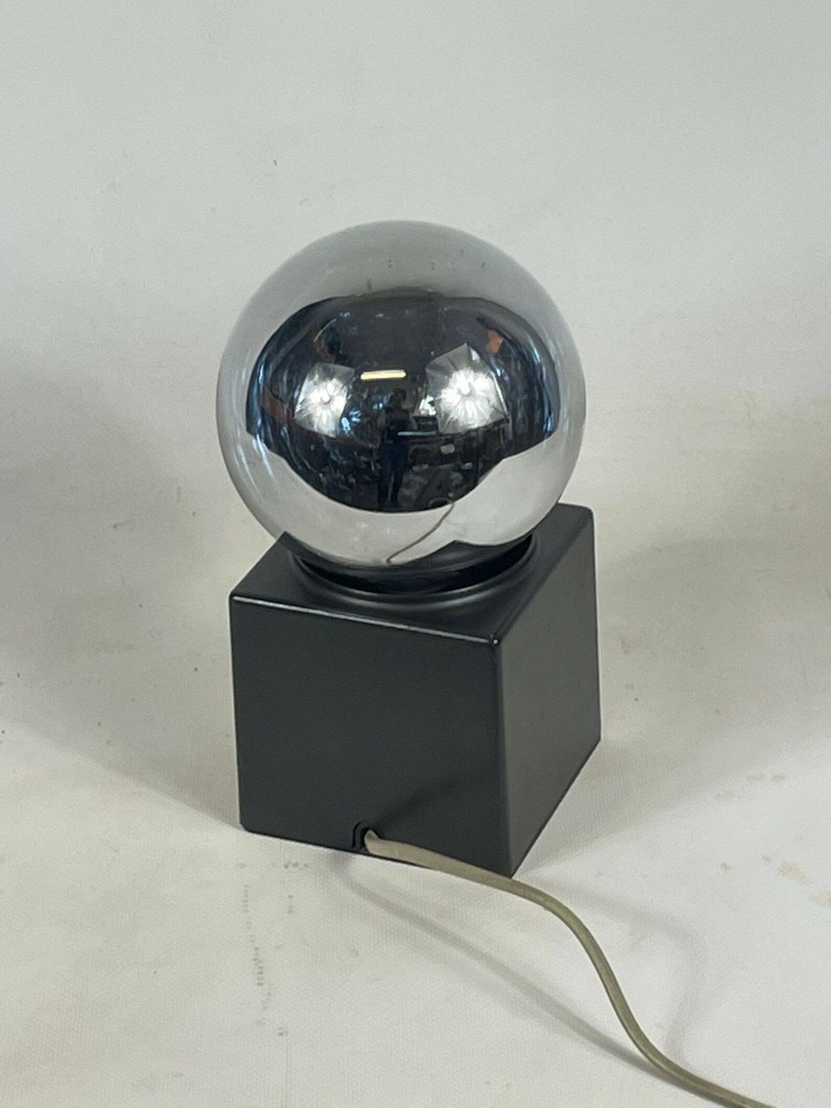 Phillips   Cube Lamp With Original Bulb (Silver) photo furniture