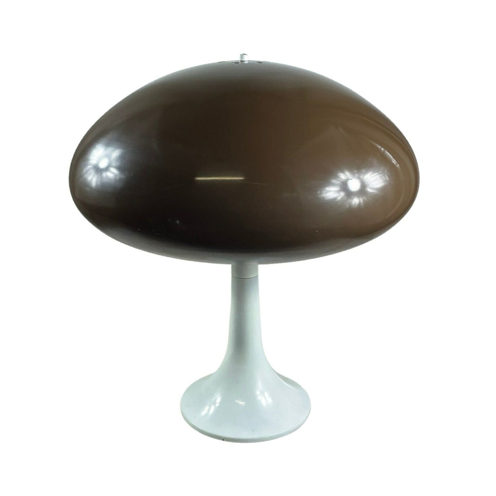 Eglo Leuchten – Mushroom Lamp (Xxl) – Witte Voet Met Bruine Kap photo vinterior