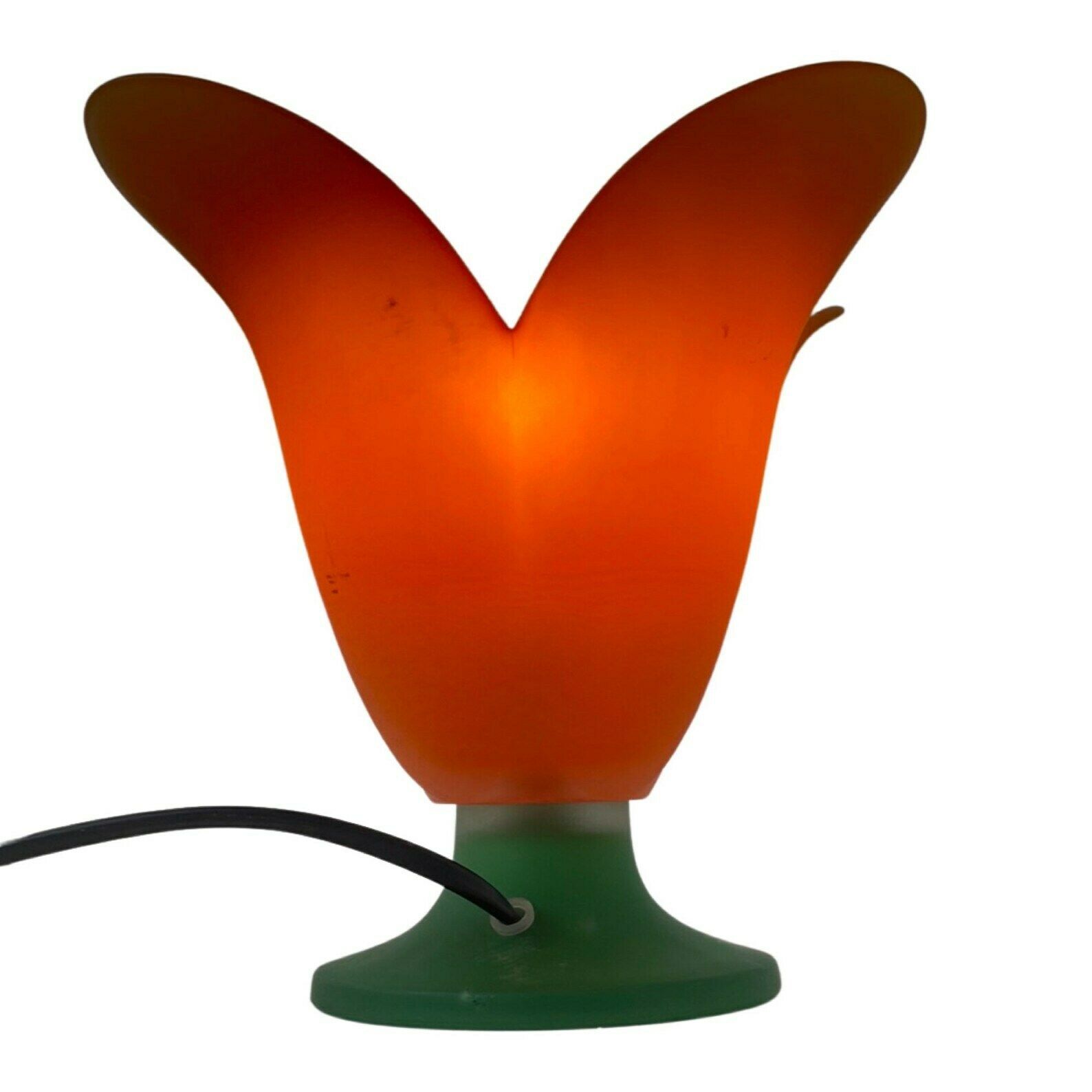 Vandeheg   Table Lamp Made From Glass   Green/Orange   Model Tullip photo 147.0