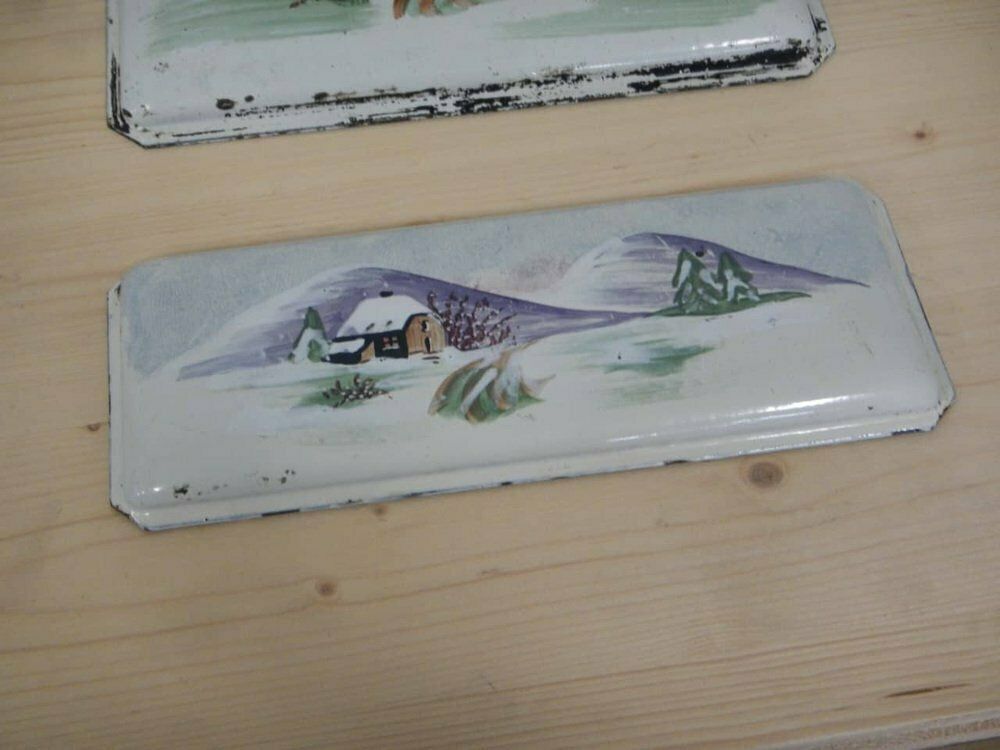 photo for sale Iron Plaques, 1970s, Set Of 2, Vintage