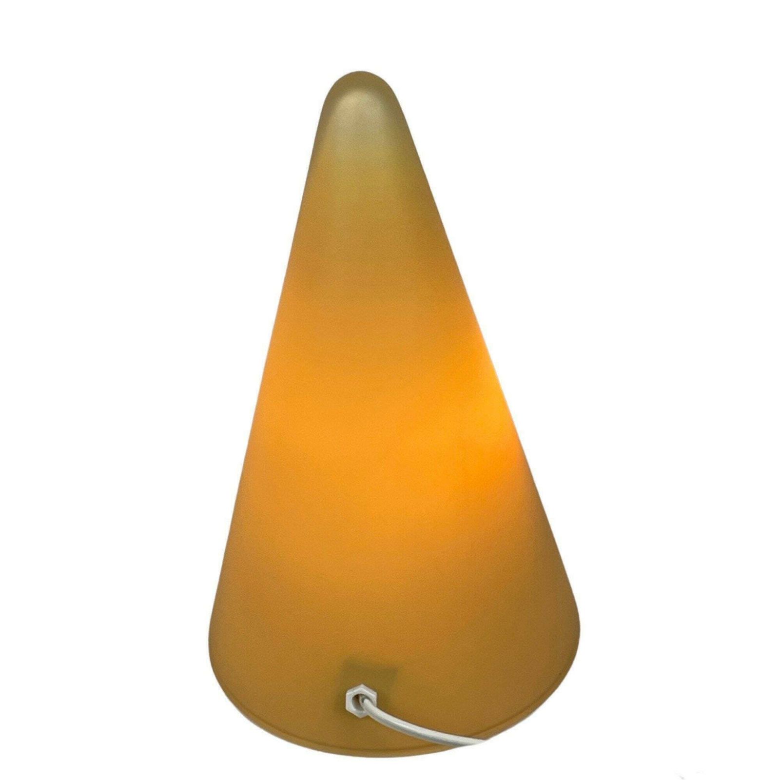 Sce France – Teepee Lamp – Glazen Kegel – Mosterdgeel, Goede Staat, Groot Model (27 Cm) photo furniture