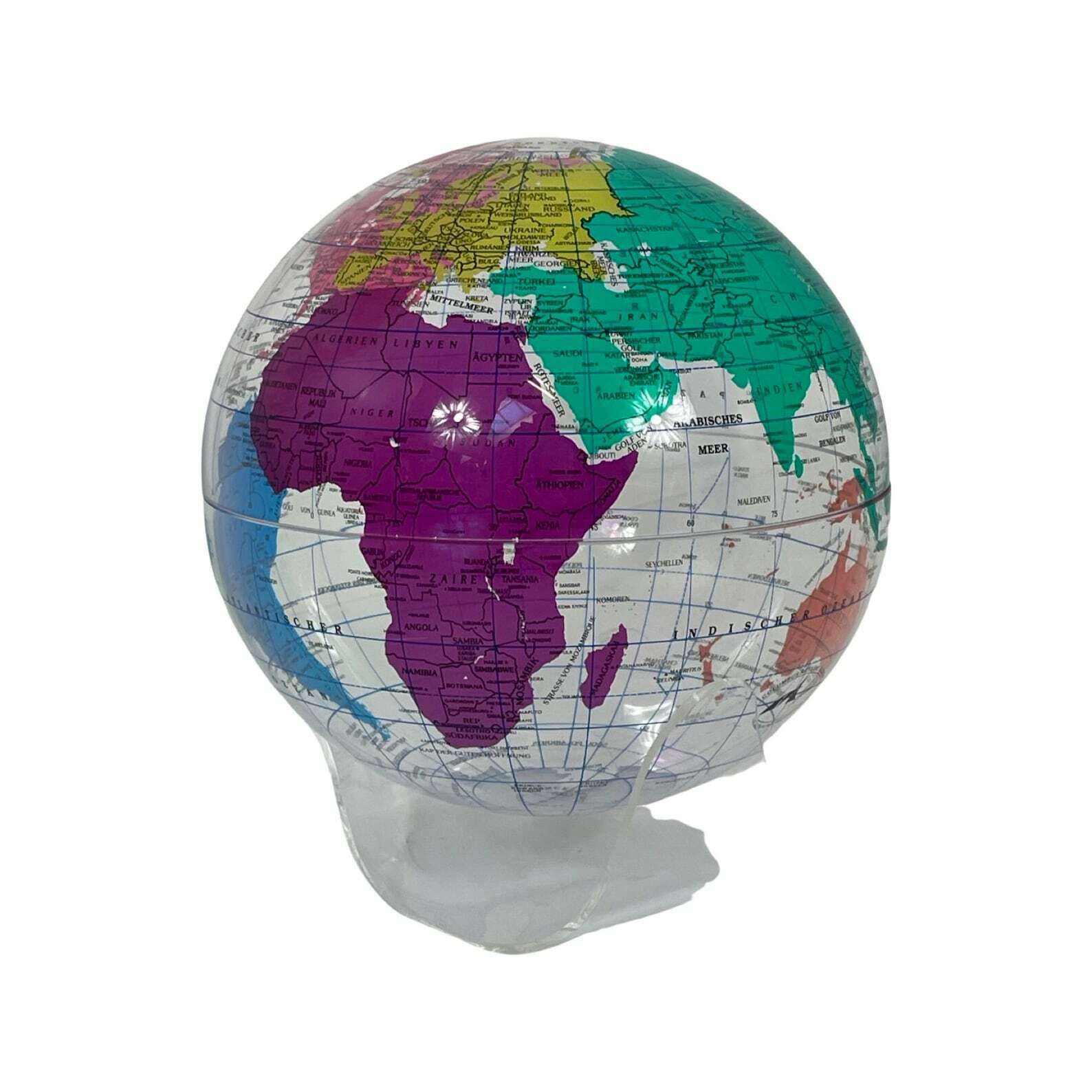 Spherical Concepts   1990’s  German Made   Acrylic See Through Globe On Mount photo furniture