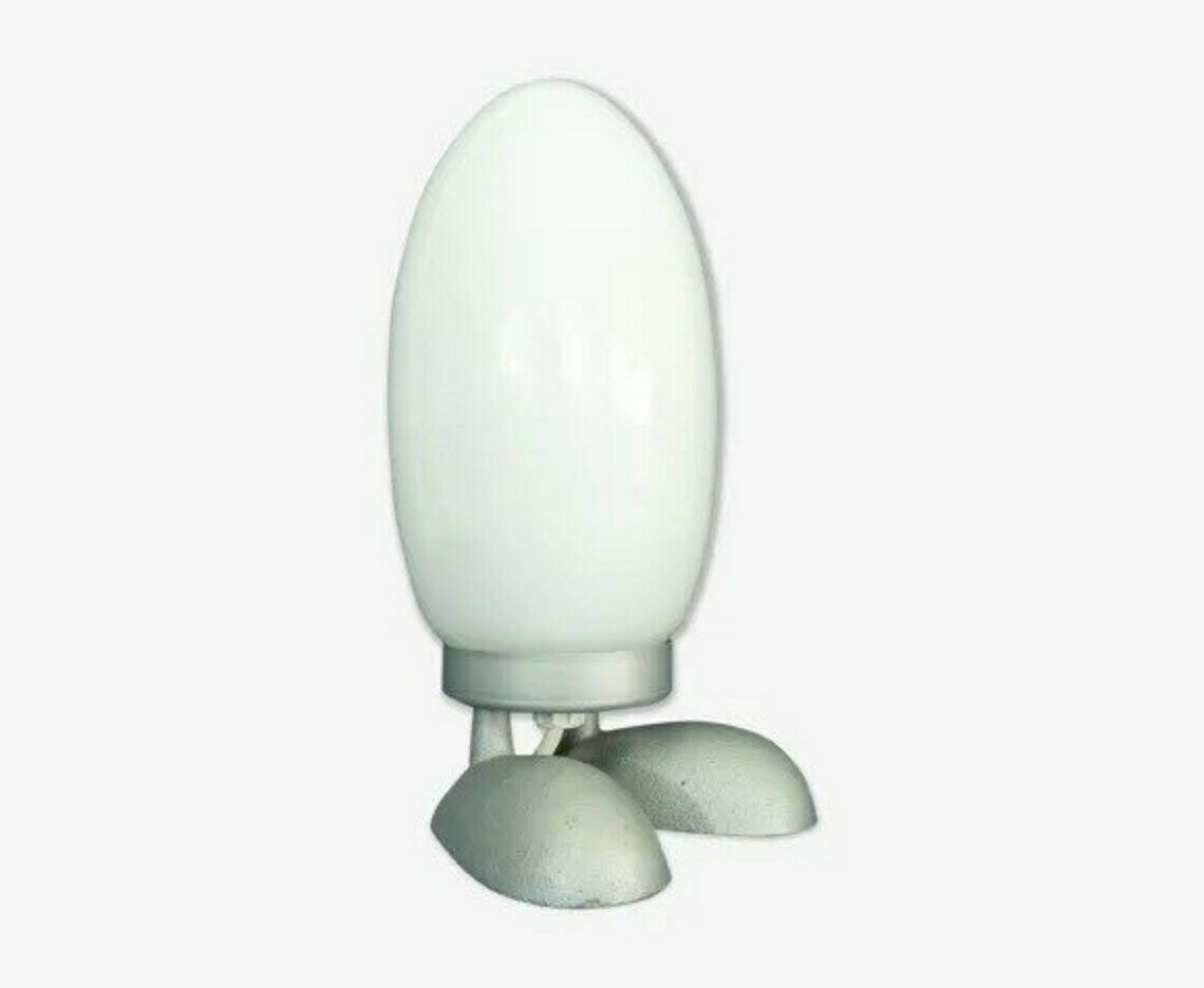 Tatsuo Konno For Ikea   Dino Egg Lamp   1990’s   Model B9806   White Glass