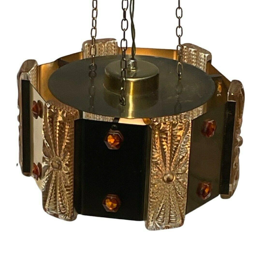 photo for sale Vitrika – Denemarken – Ca. Jaren 1960 – Mid Century Modern Hangpendel – Inclusief Extra Lange Kettingen