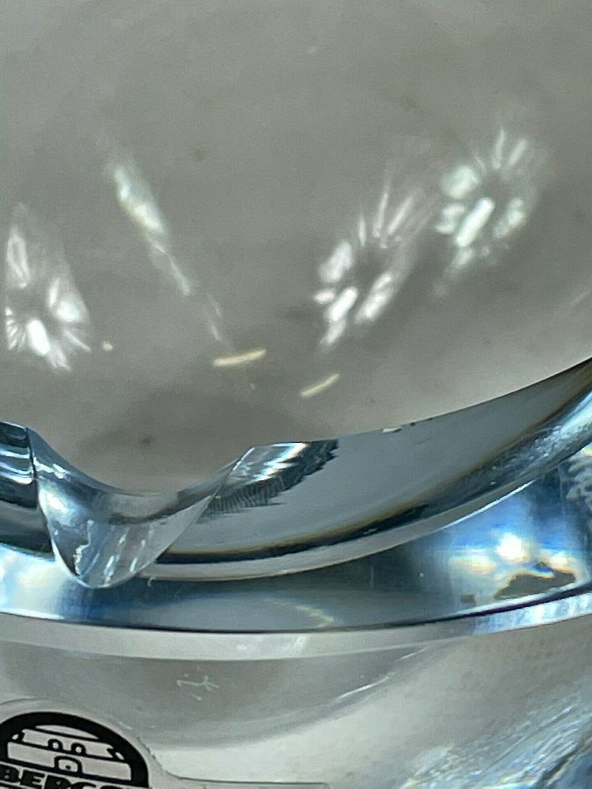 Gunnar Nylund   Strombergshyttan   Geode Shaped Ashtray   Including Original Label   Swedish Glass photo for sale