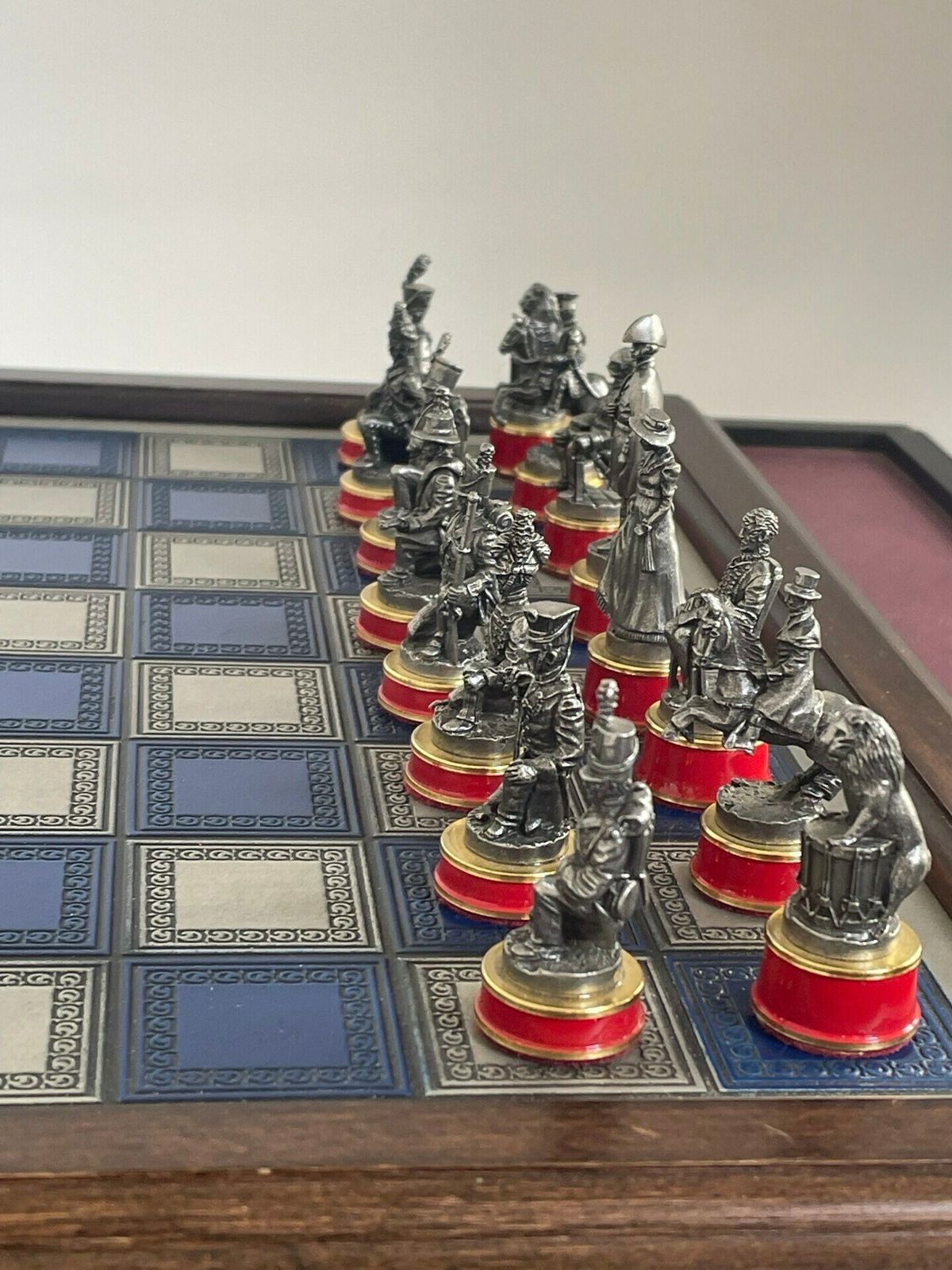 photo for sale Franklin Mint   Schaakspel   Battle Of Waterloo   Tinnen Stukken   Limited Edition Met Documentatie   Tafelversie