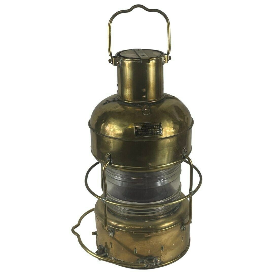 Nippon Sento   Antique   Xxl Navigation Light   Original Piece That Was Actually Used!   Working On Oil   Complete, Working And Marked photo for sale