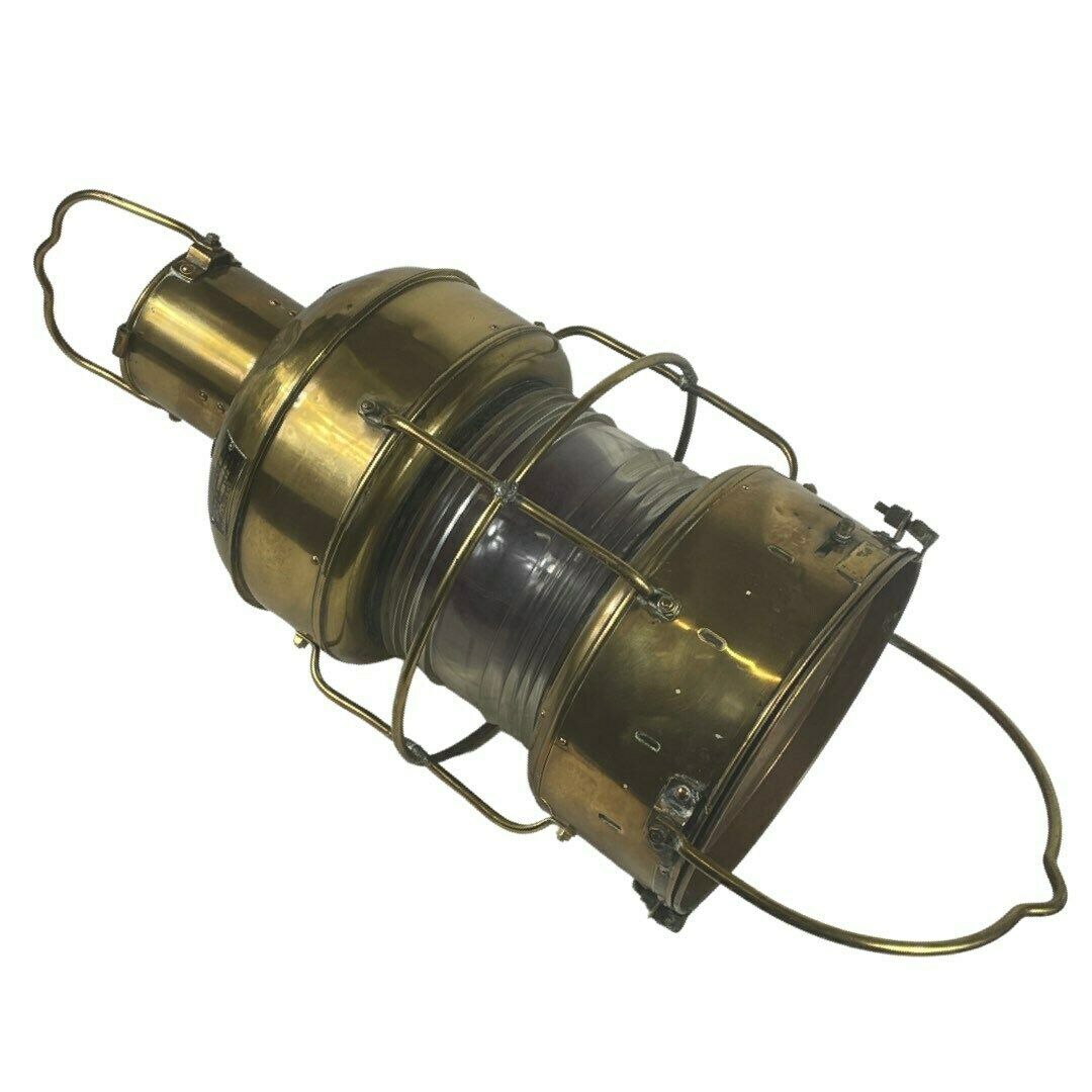 photo furniture Nippon Sento   Antique   Xxl Navigation Light   Original Piece That Was Actually Used!   Working On Oil   Complete, Working And Marked