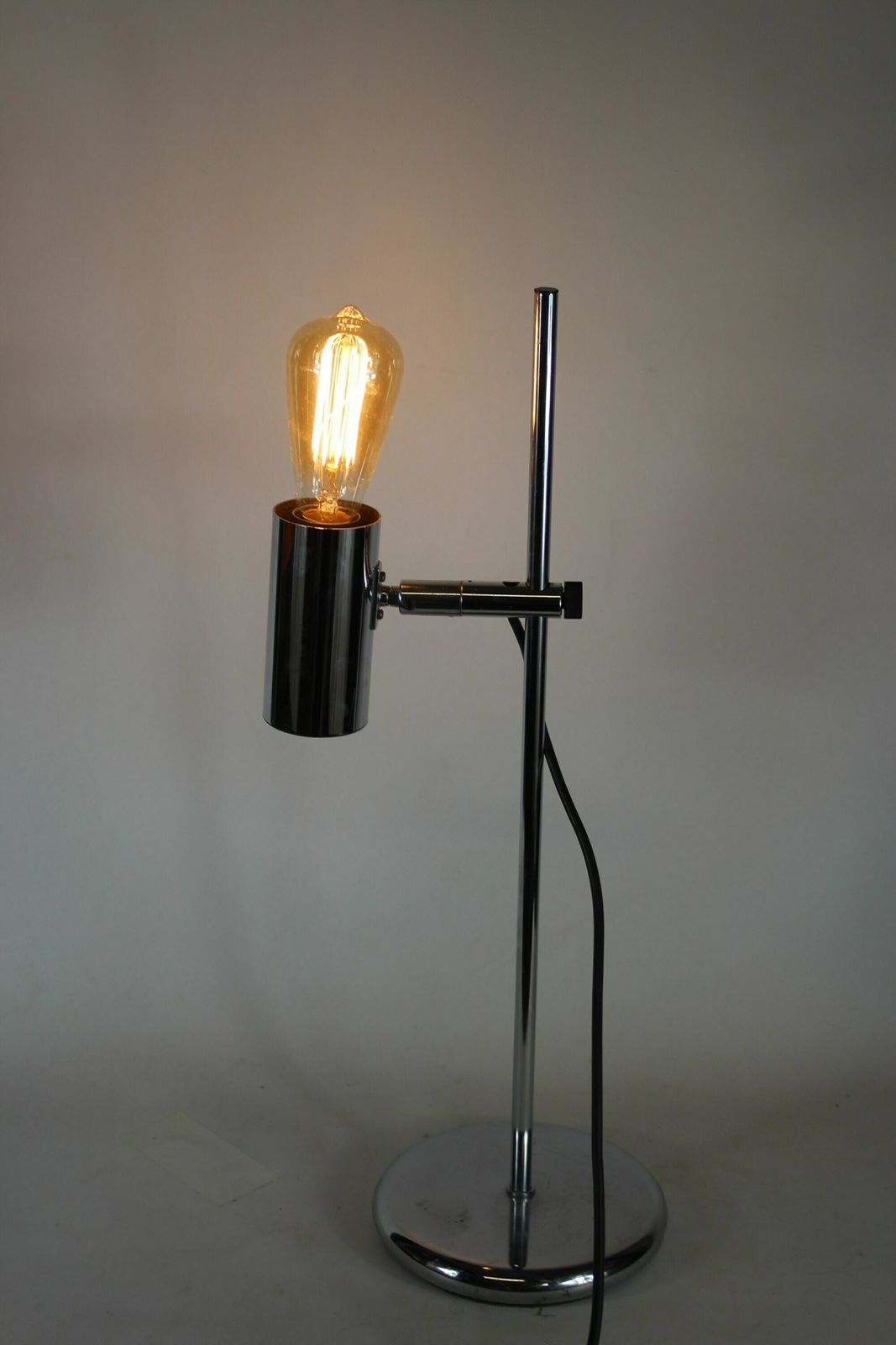 Chromen Bureaulamp | Ca. Jaren 1980 | Volledig Verstelbaar photo Verlichting