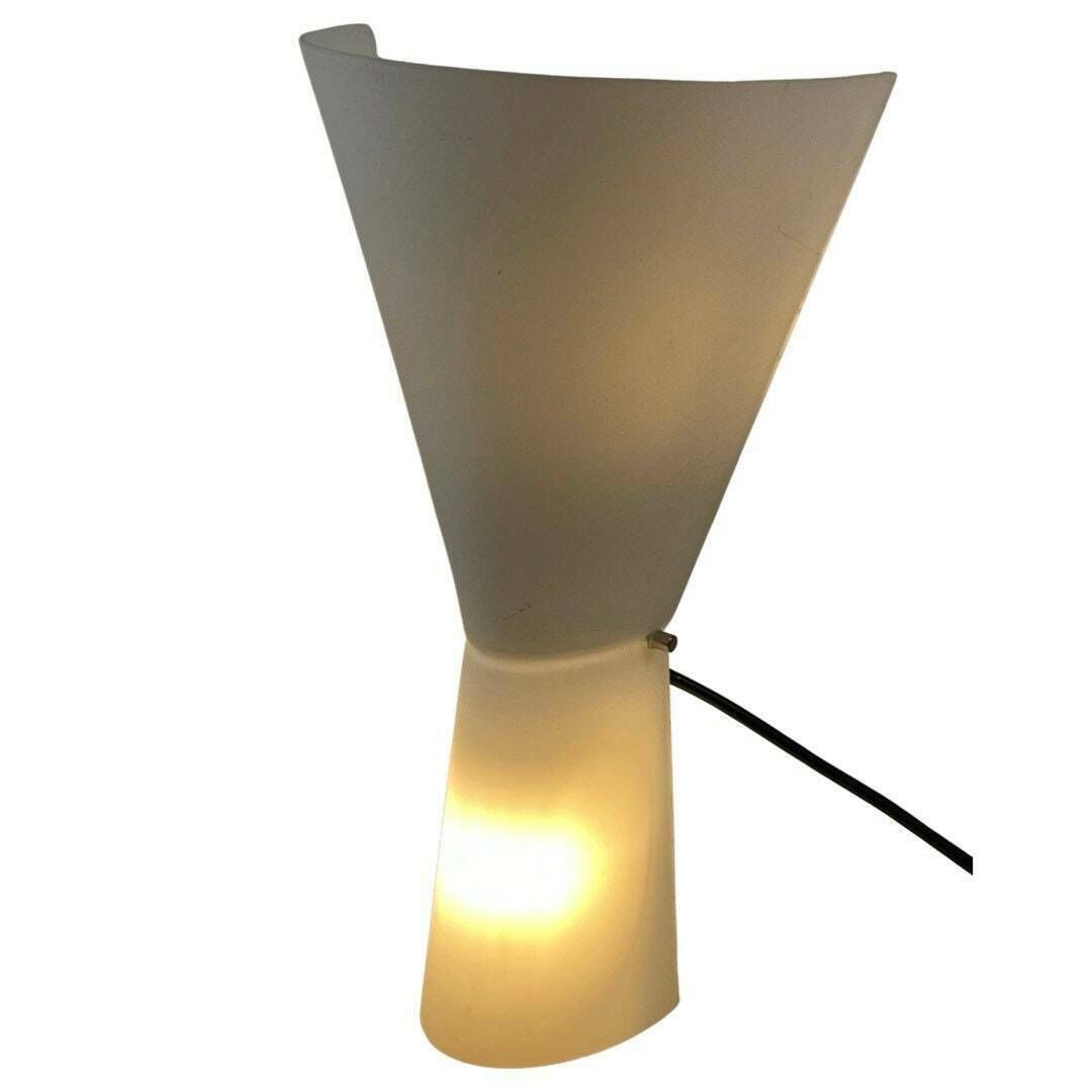 S. Marcato For Arteluce Nemo   Model ‘Alkaid’   Diabolo Shaped Wall Sconce  White Frosted Glass   Contemporary Design