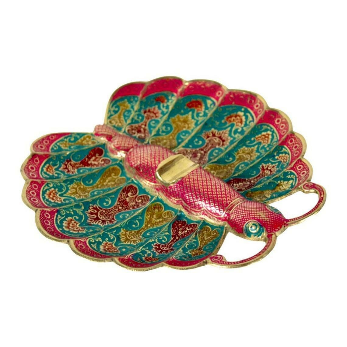 Enameld Brass Ashtray In The Shape Of A Butterfly   Ca. 1960   As New
