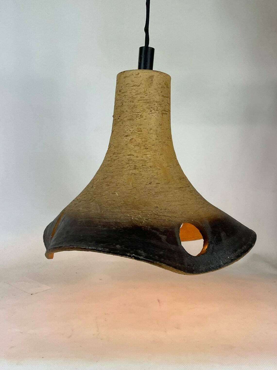 Keramieken Hanglamp   Mid Century   Duitsland   Vintage Jaren '70 photo furniture