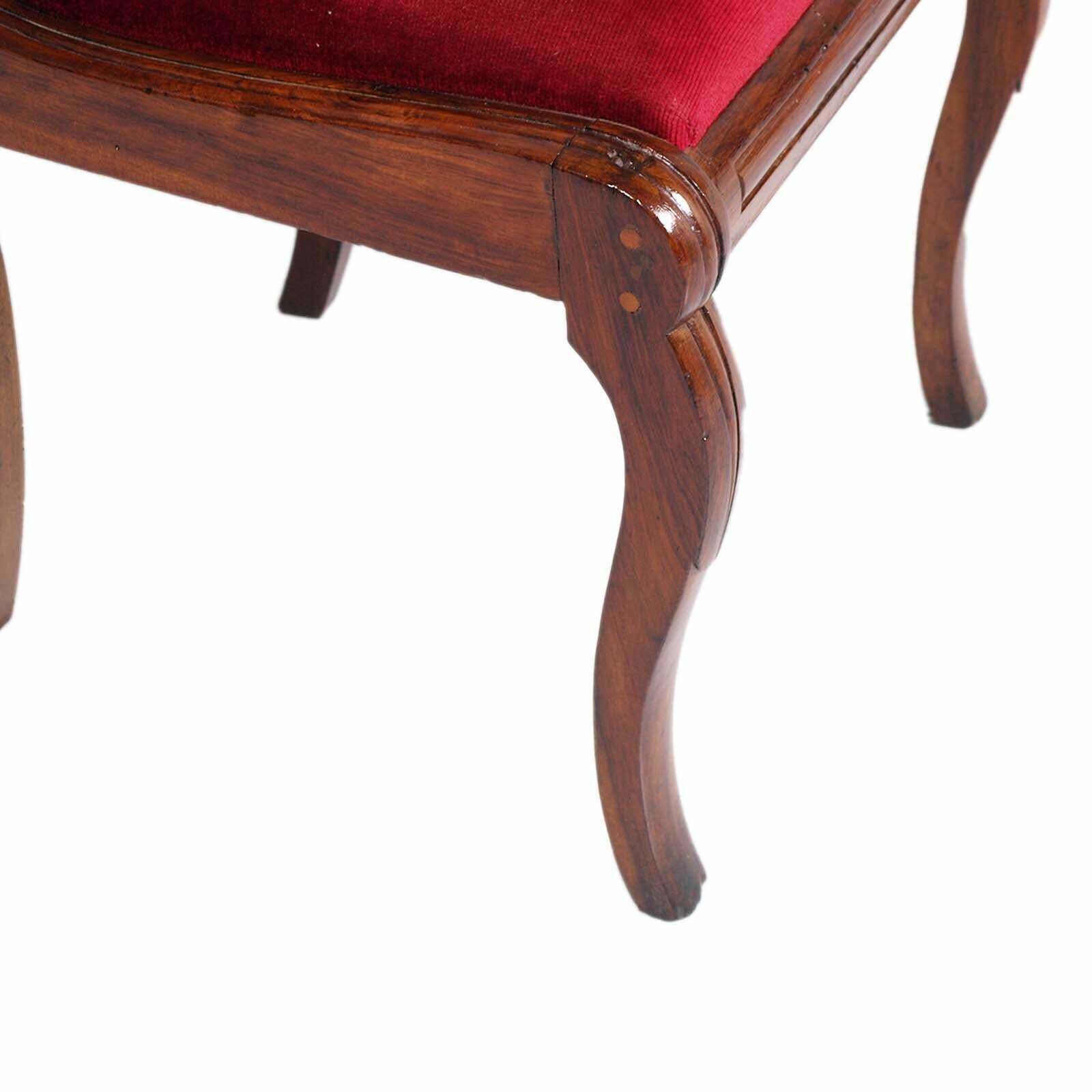 Early 18th Century France Pair Side Chairs, Charles X, Hand Carved Maple Wood photo buy