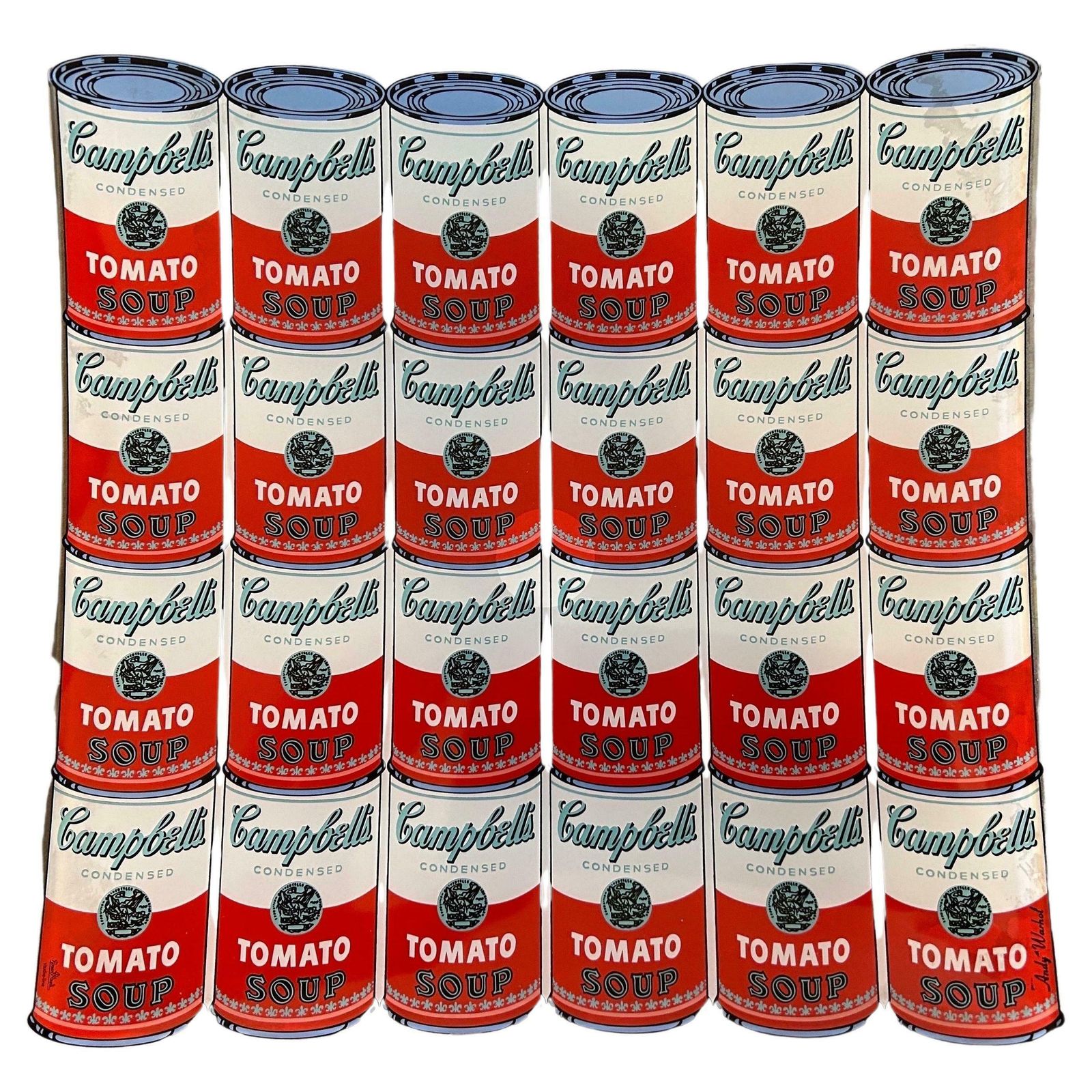 1990s Campbell Soup Square Glass Tray Designed By Andy Warhol For Rosenthal £621.01 photo furniture