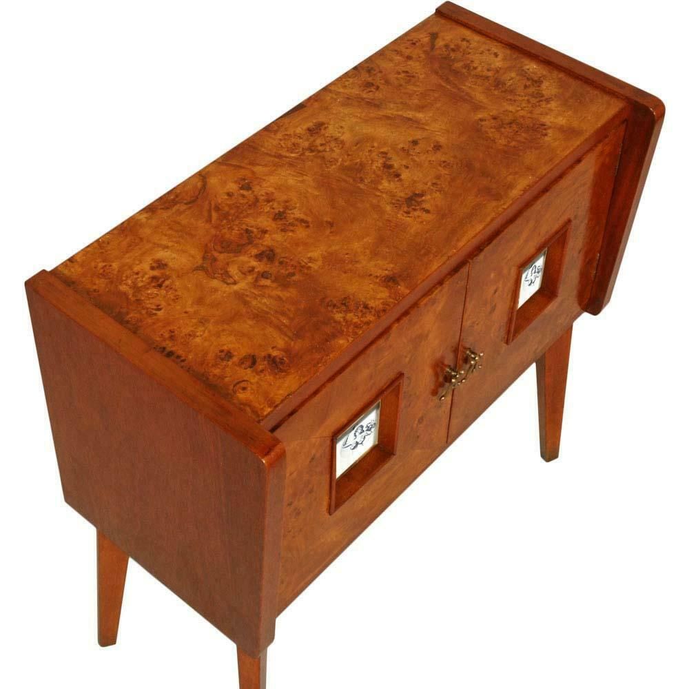 Art Deco Dry Bar Cabinet By Meroni & Fossati Gio Ponti Attributed, Briar Of Elm photo 6514.96