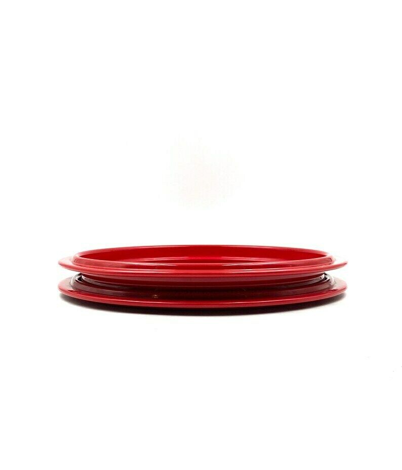 Gianfranco Frattini, Red Centerpiece / Tray, Progetti Italy, 1970s photo 364.0
