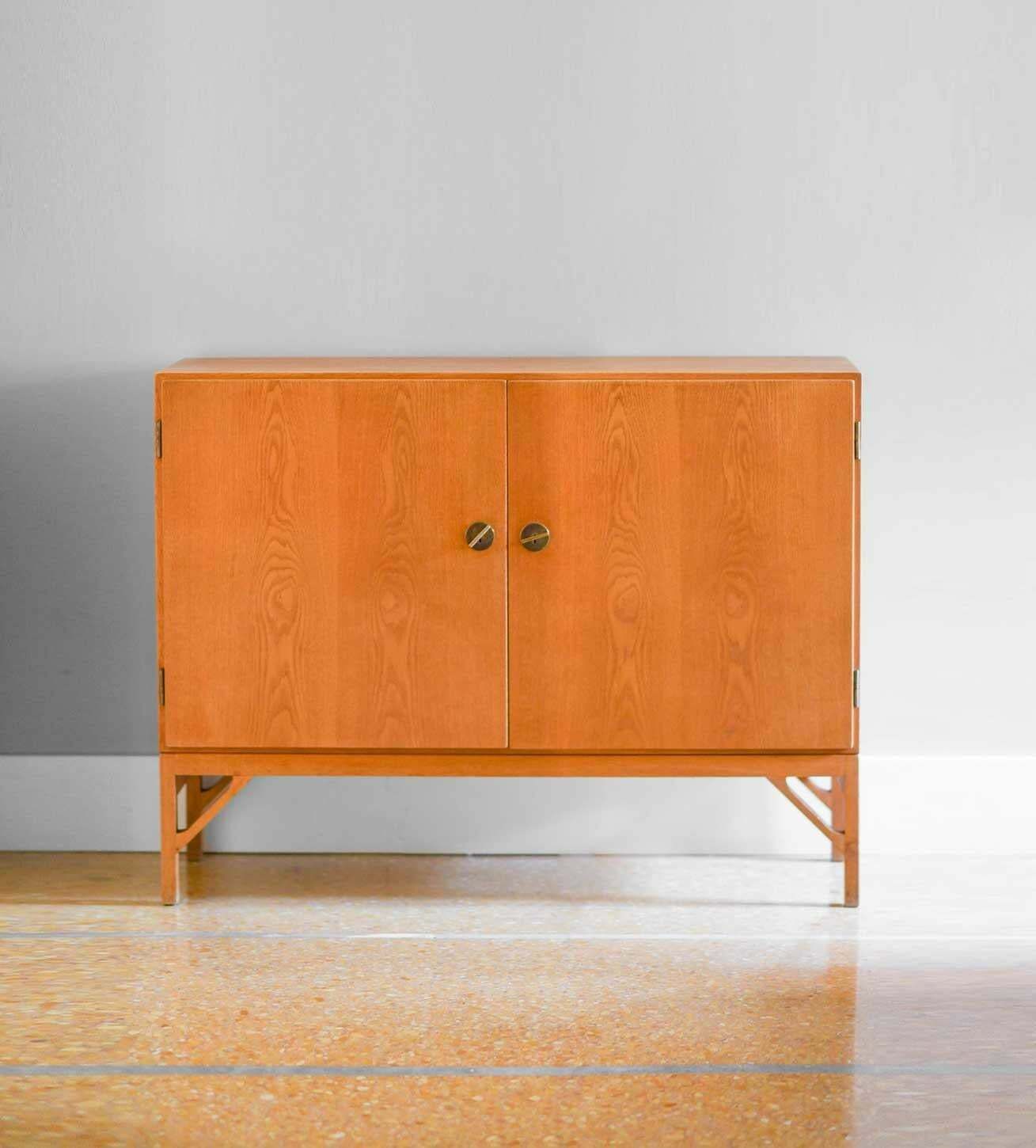 Pair Of Consoles China Cabinet, Model, 232 By Borge Mogensen Prod, Fdb Mobler photo for sale