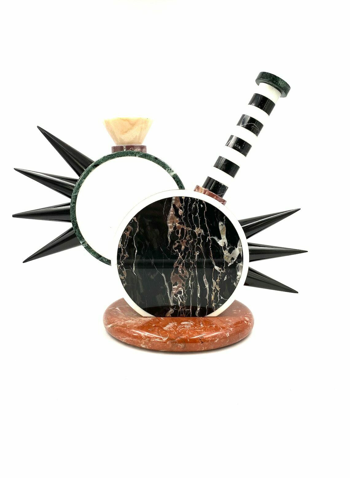 Sholapur Sculpture Vase, Michele De Lucchi, Up & Up, Carrara Italy, 1985