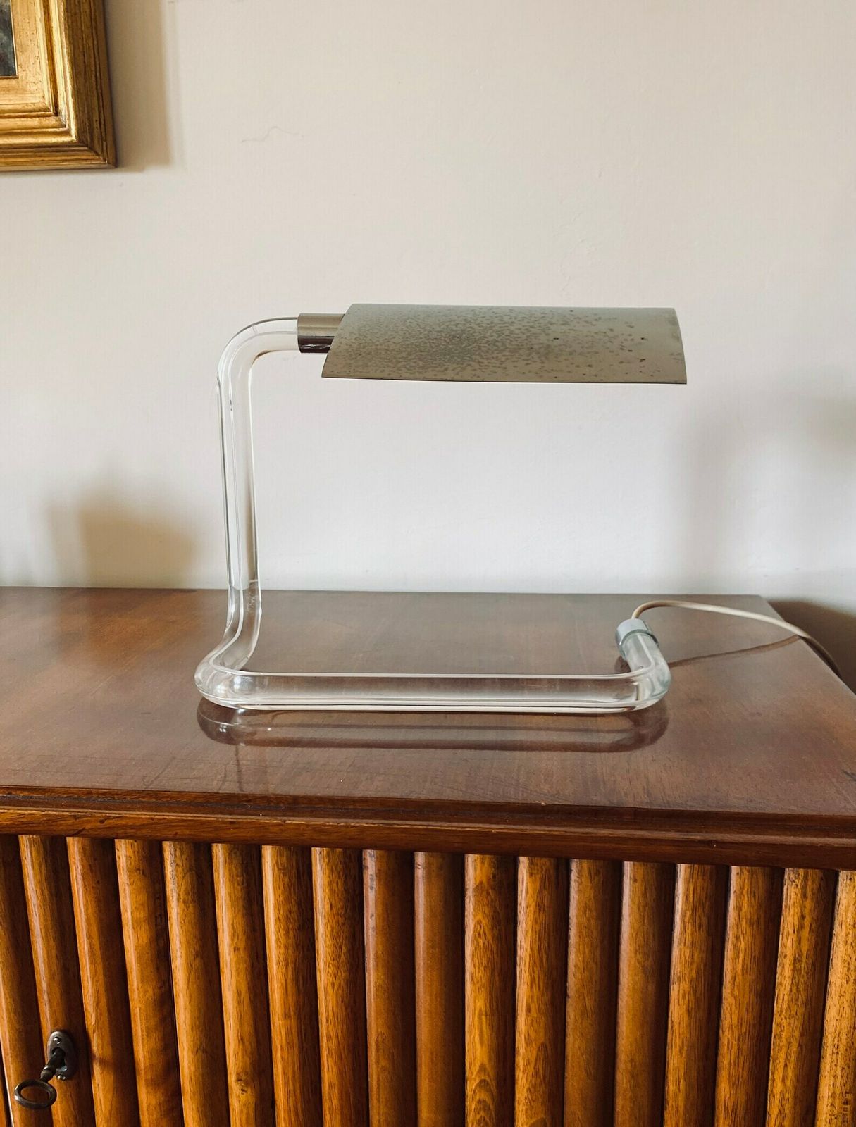 Peter Hamburger, Crylicord Modernist Crylicord Desk Lamp, Knoll International, 1960s photo furniture