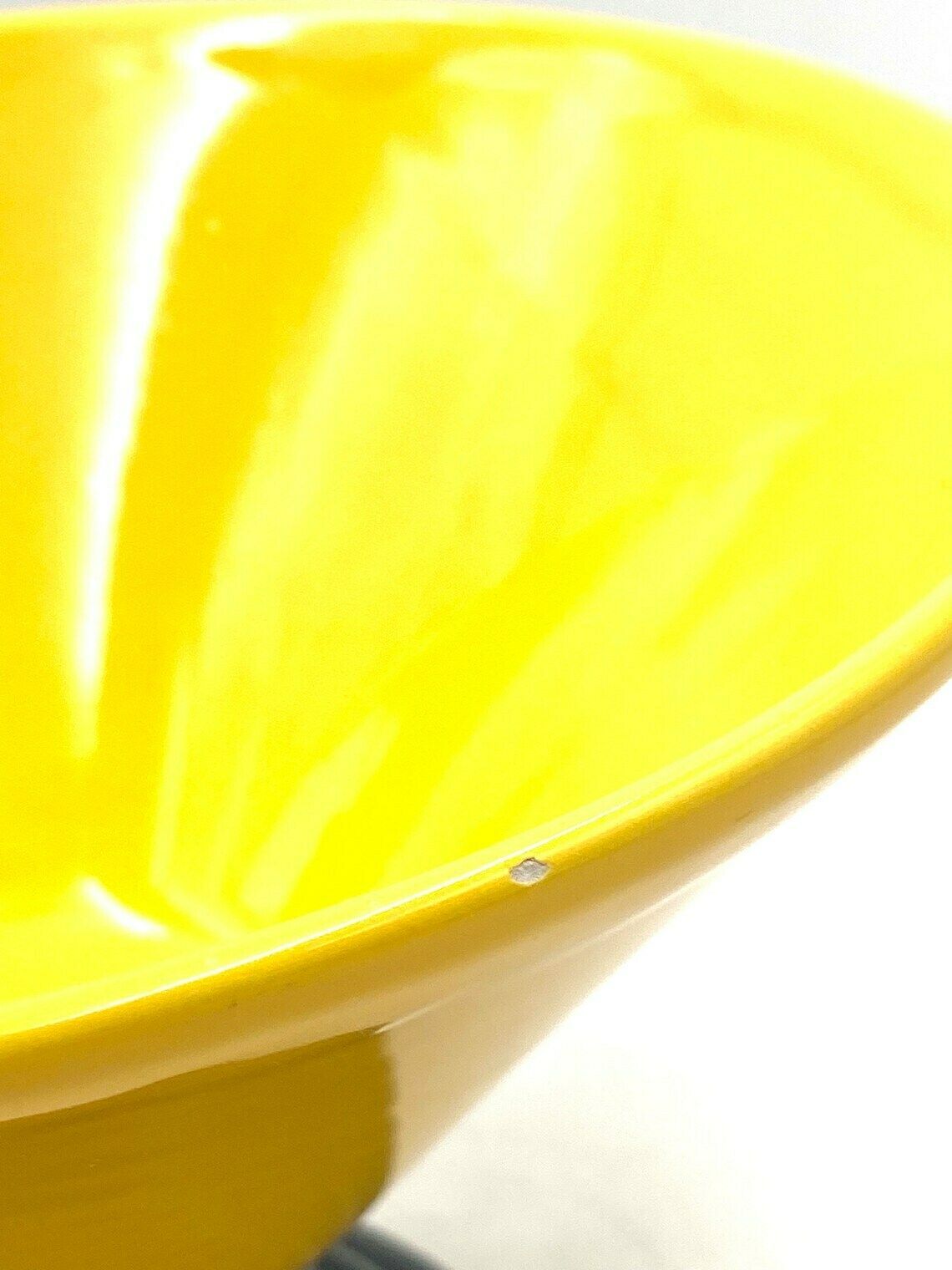 Yellow Conic Vase, Postmodern Memphis Milan Style, Italy 1980s photo Home Decor