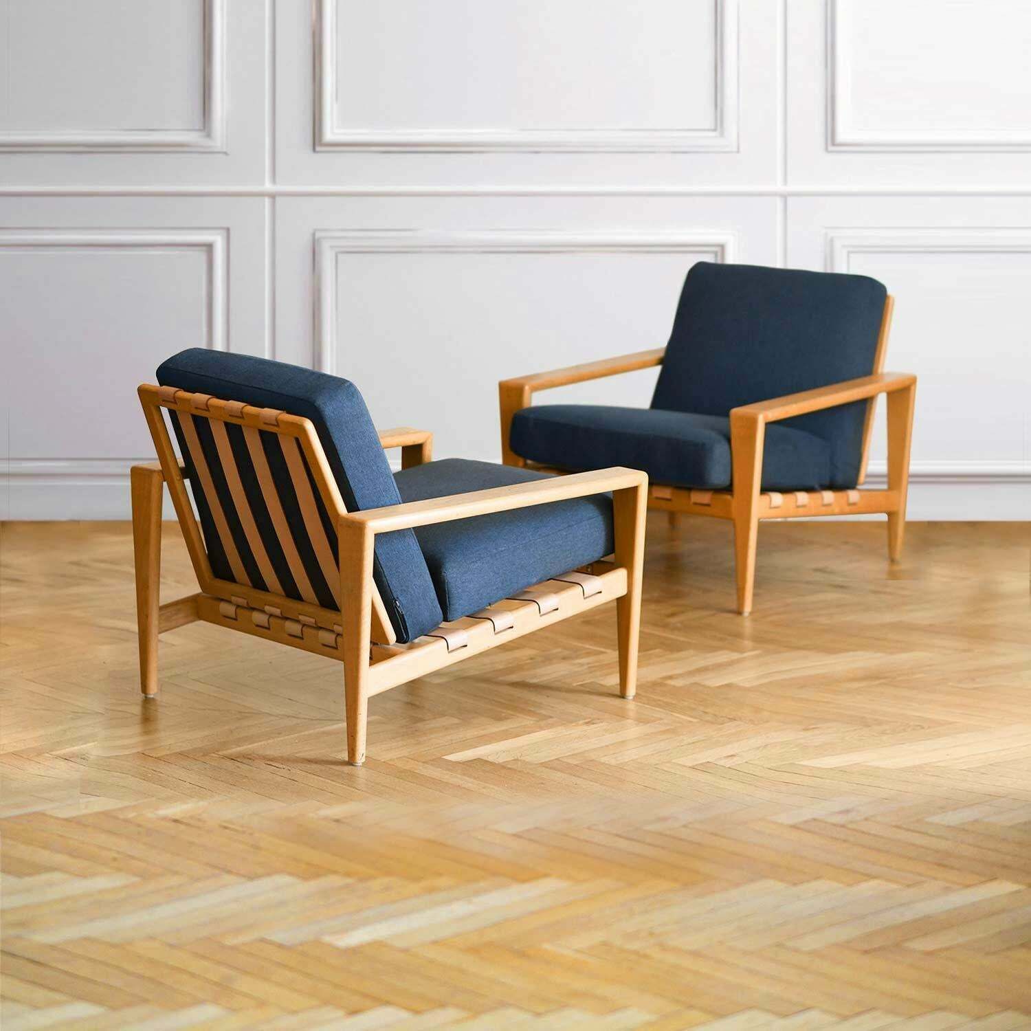 Pair Of Svante Skogh 1957 “Bodo” Armchairs In Swedish Oak (Set Of 2) photo vinterior