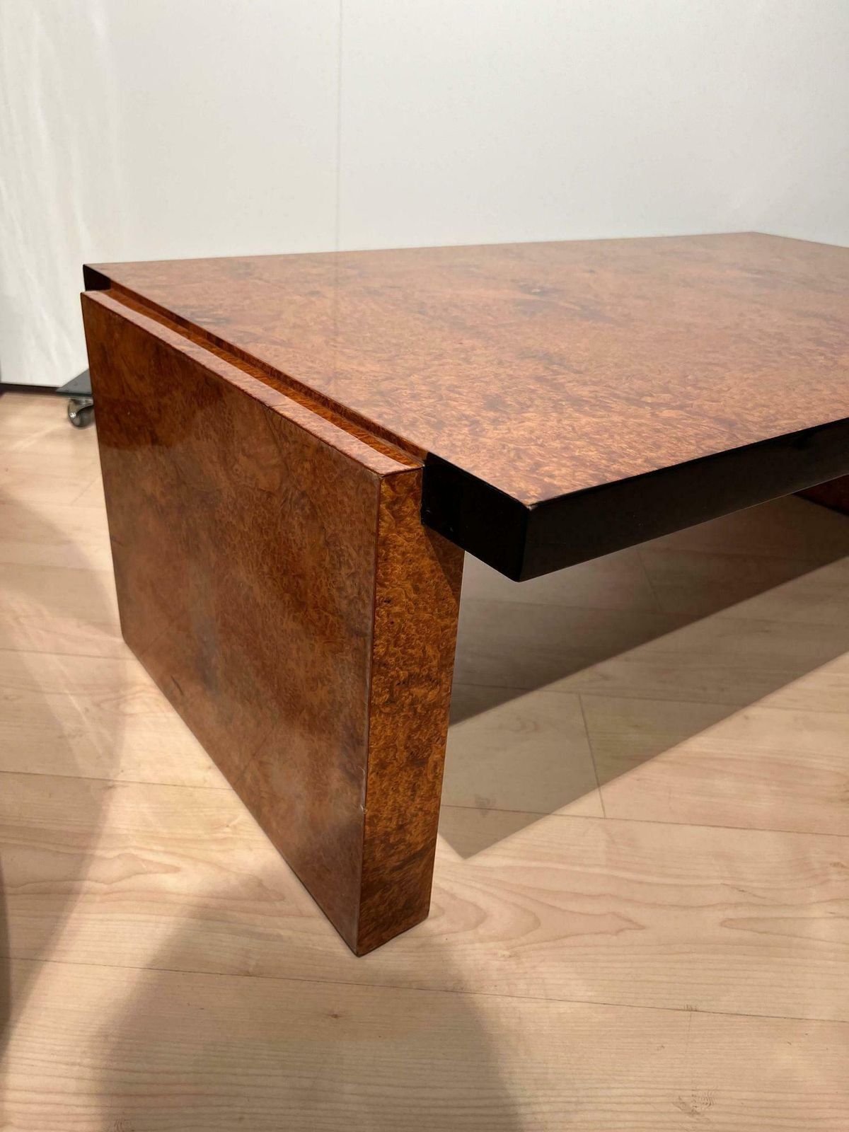 Art Deco Sofa Table, Amboyna Roots Veneer, France Circa 1930 photo buy