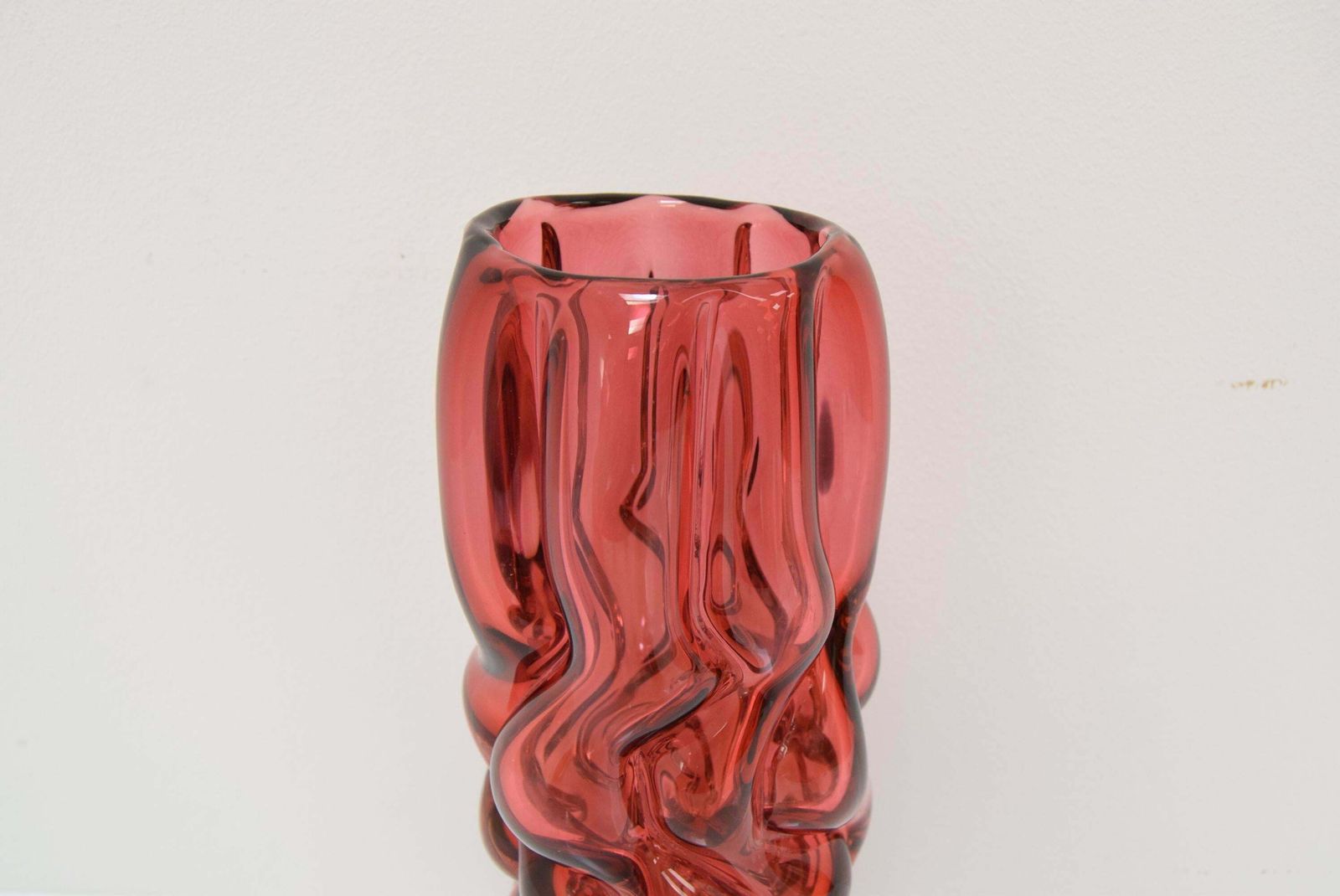 photo for sale Glass Vase By Pavel Hlava For Crystalex Nový Bor, 1970's.