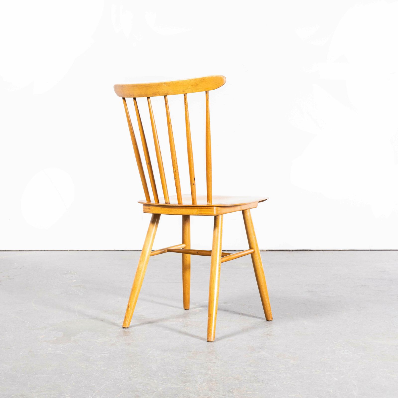 1950’s Harlequin Stickback Dining Chairs By Ton – Set Of Nine photo vinterior