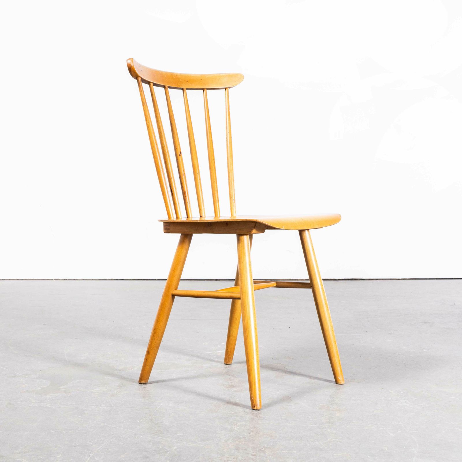 photo for sale 1950’s Harlequin Stickback Dining Chairs By Ton – Set Of Nine