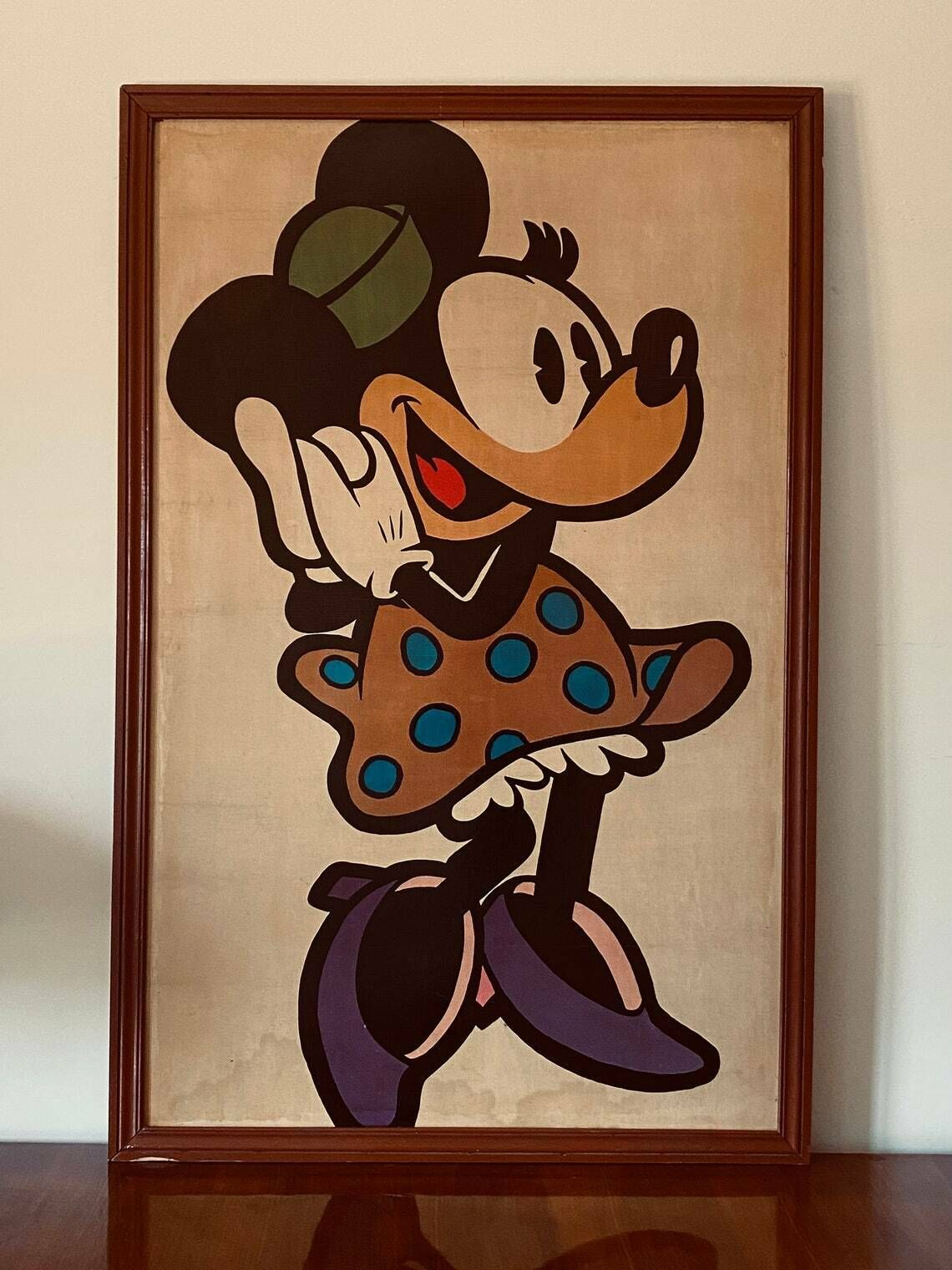 Minnie Mouse Framed Poster, France 1960s photo for sale