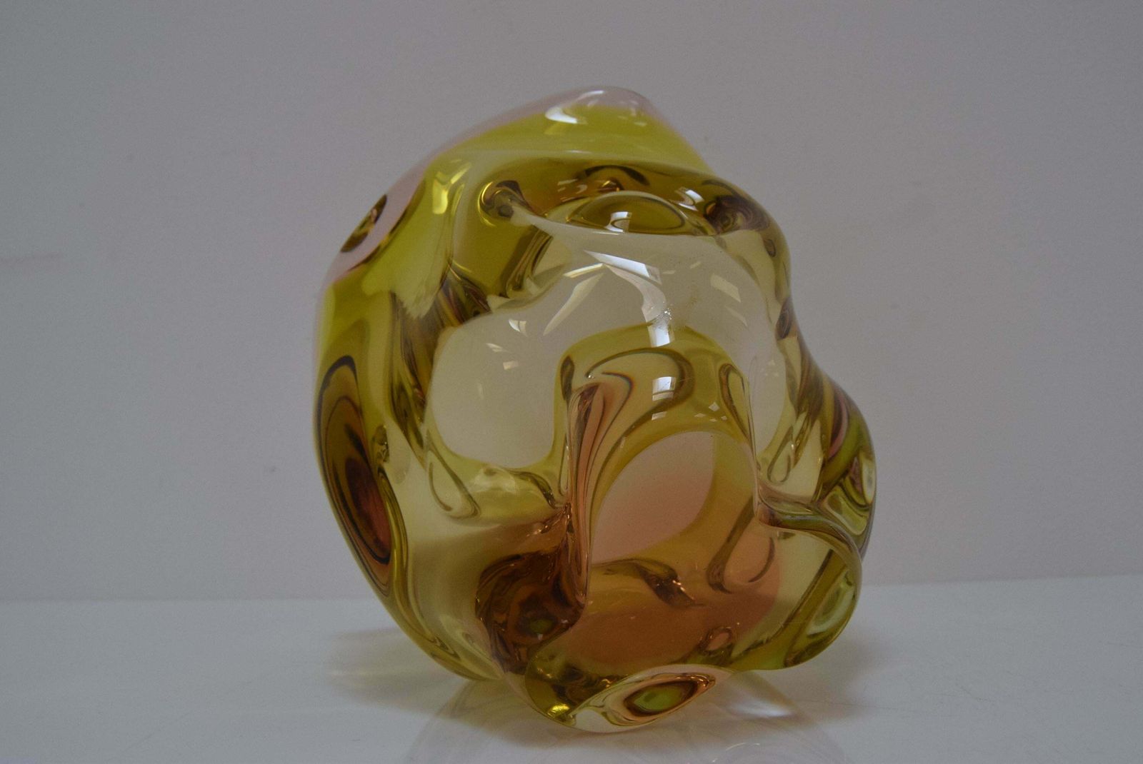 Home Decor Art Glass Bowl By Josef Hospodka For Glasswork Chribska, 1960's. £266.92 photo
