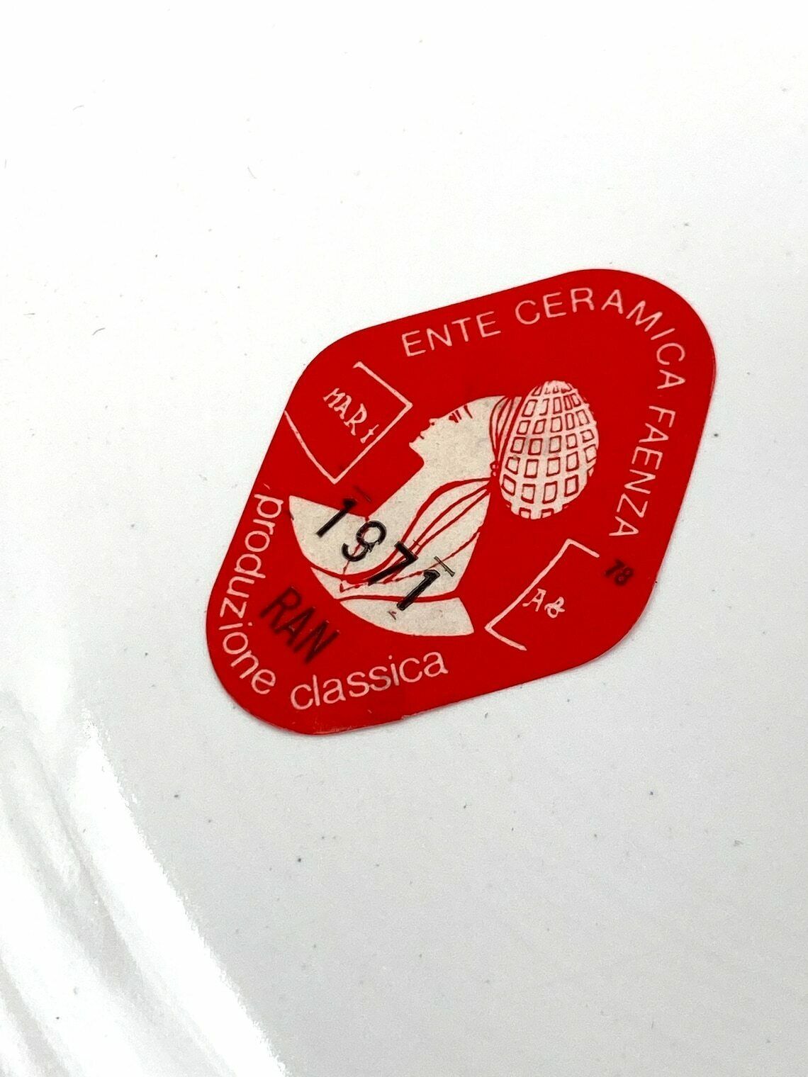 photo furniture Dante Baldelli  Futurist Soccer Player Plate Reproduced By Fictilia Faenza Italy 1971