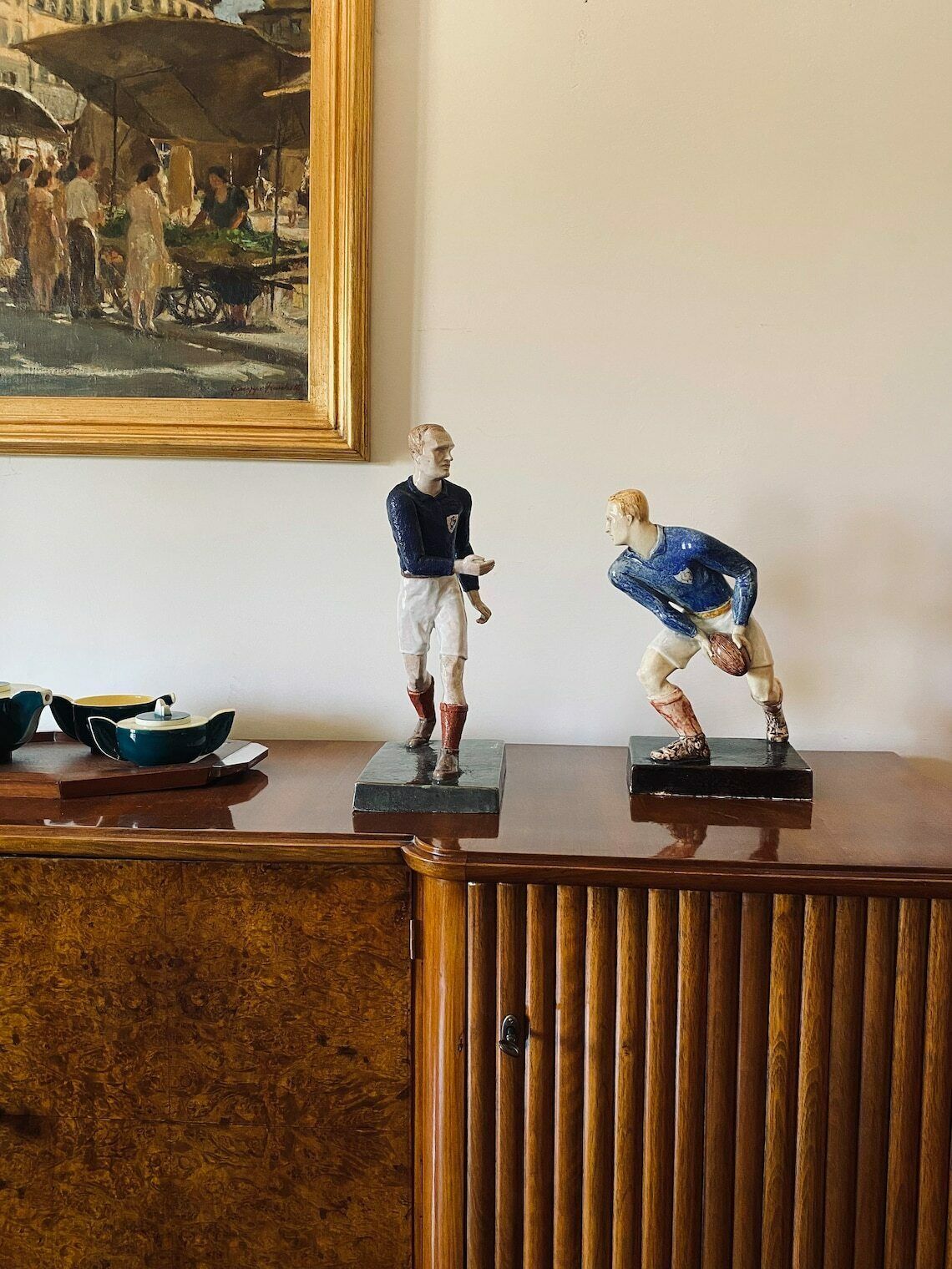 Willy Wuilleumier, Sculptures 'Les Joueurs De Rugby', G.A.M. France, 1940 photo furniture