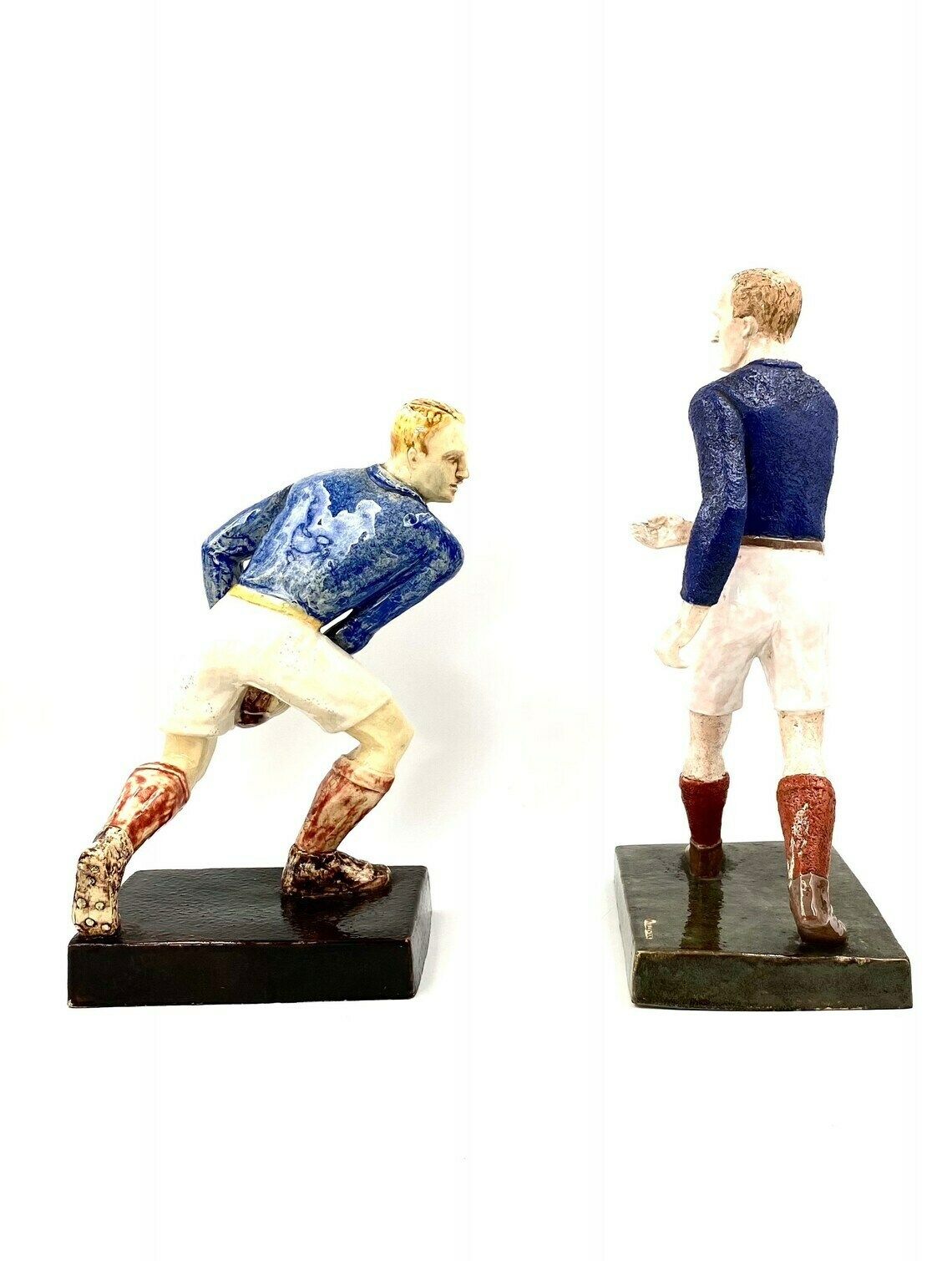 Willy Wuilleumier, Sculptures 'Les Joueurs De Rugby', G.A.M. France, 1940 photo Home Decor