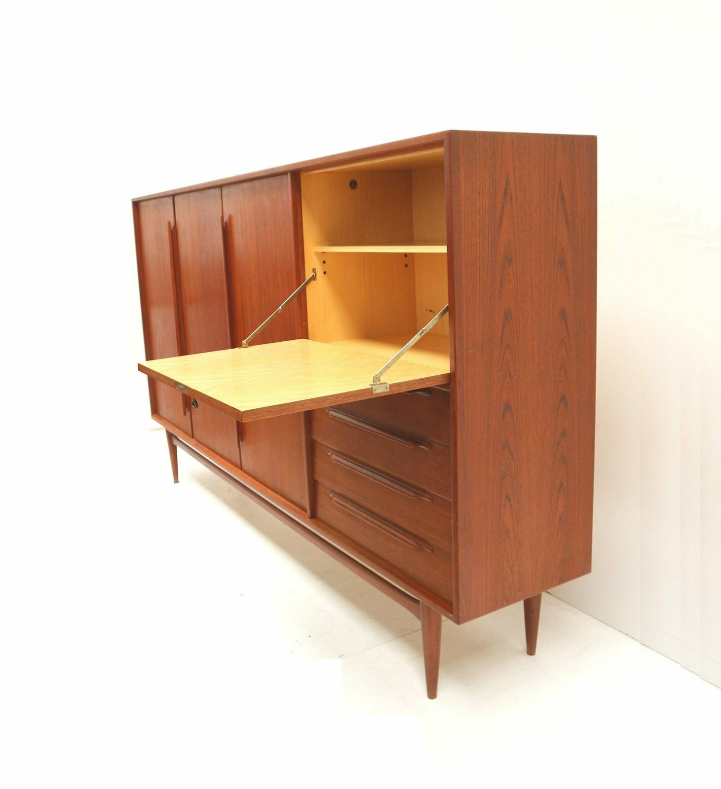 Vintage Highboard Sideboard By Heinrich Riestenpatt Made In The 60s photo vinterior