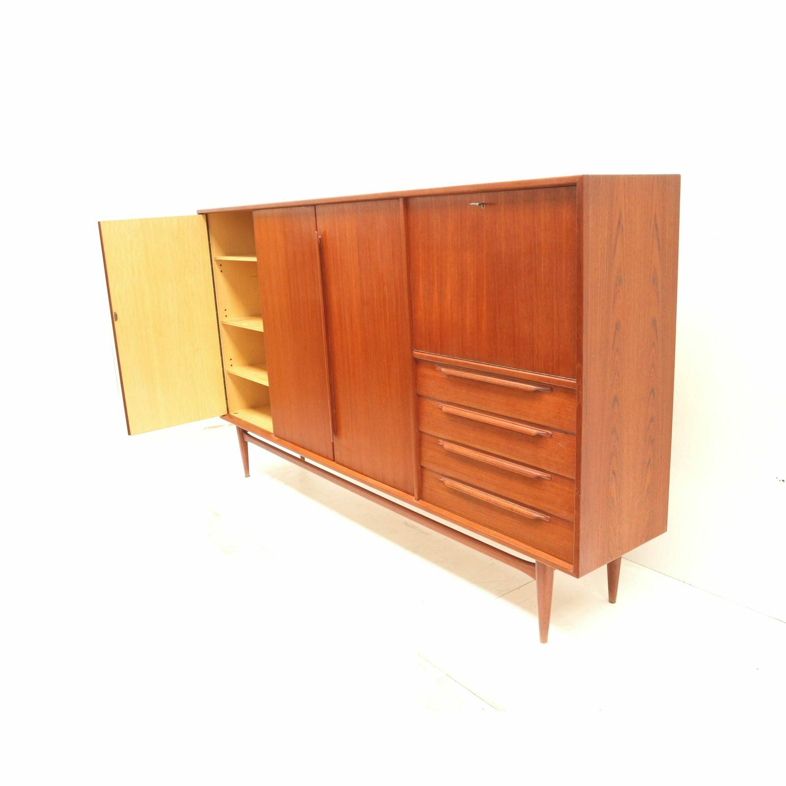 Vintage Highboard Sideboard By Heinrich Riestenpatt Made In The 60s photo vintage