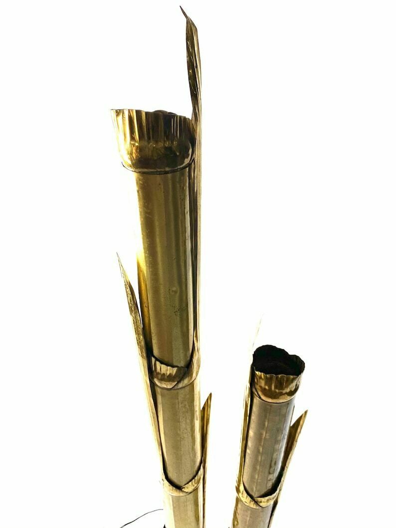 Tommaso Barbi, Pair Of "Canna Di Bambù" Floor Lamps, G&G Studio E Disegno, Rome, Italy, 1970 photo 4004.0