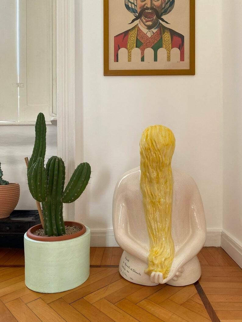 Ugo La Pietra, "La Bagnante" Sculpture 25/29, Superego Editions, Italy 1990 photo Home Decor