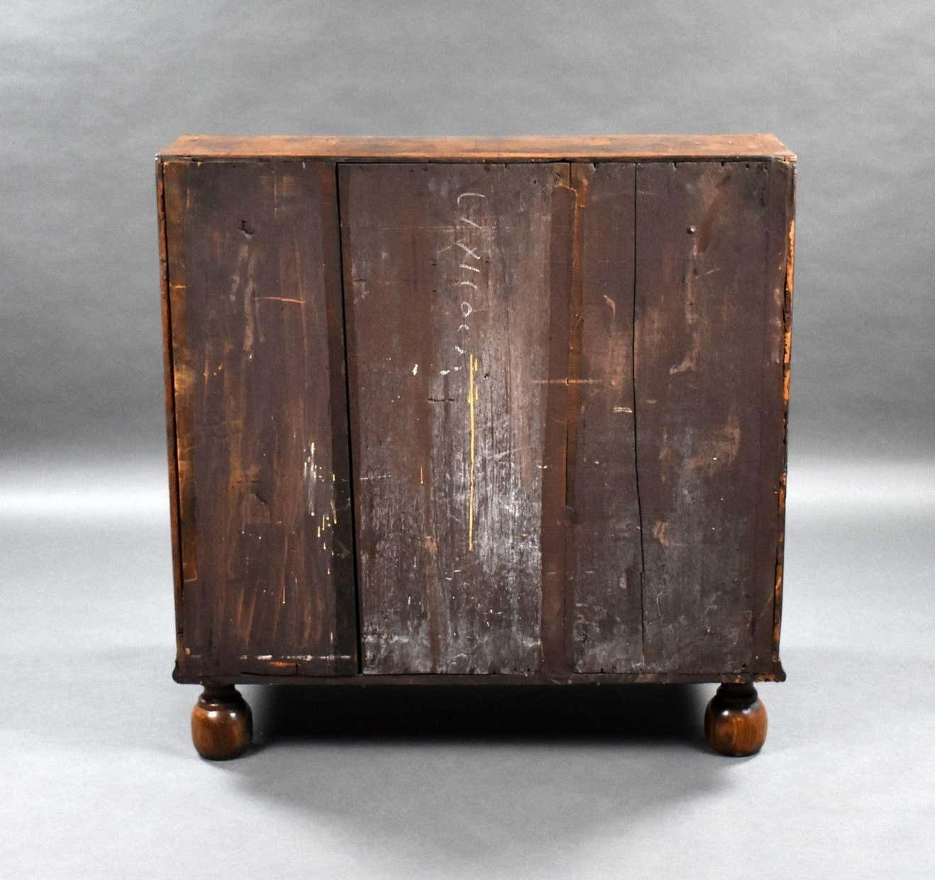 George I Walnut Bureau, 1700s, Antique photo Furniture