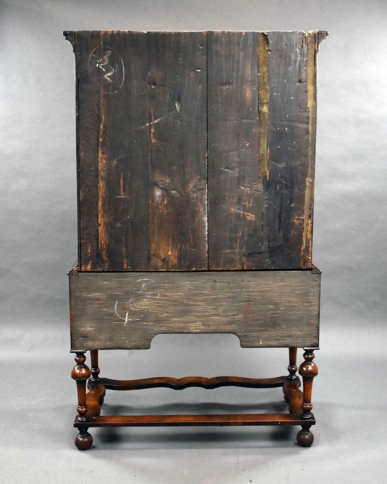 19th Century Figured Walnut Chest On Stand photo vinterior