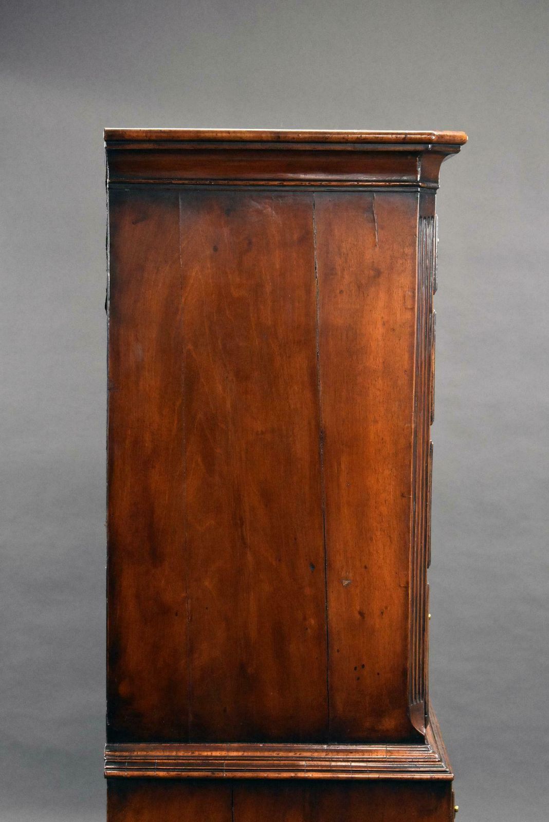 photo buy 19th Century Figured Walnut Chest On Stand