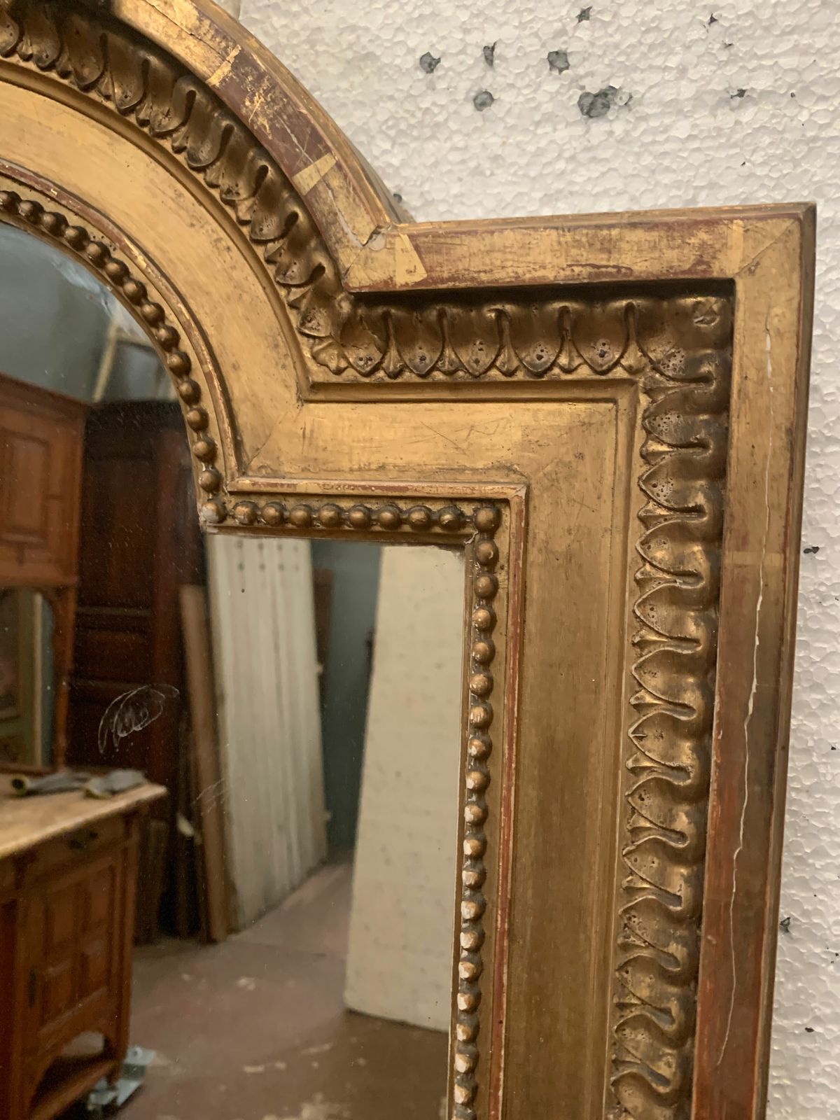 photo buy Louis XVI Style Mirror In Wood And Gilded Stucco XIX Century