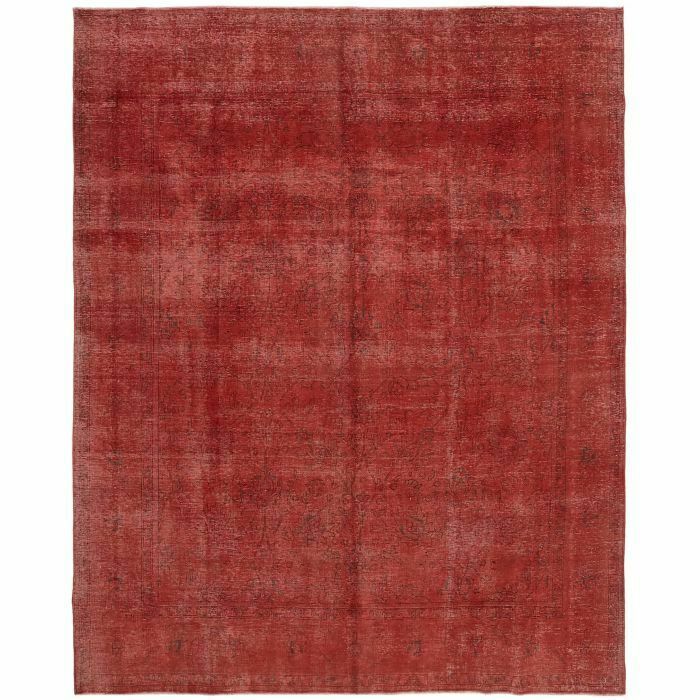 Handmade 380 X 316 Cm Red Over Dyed Large Area Rug