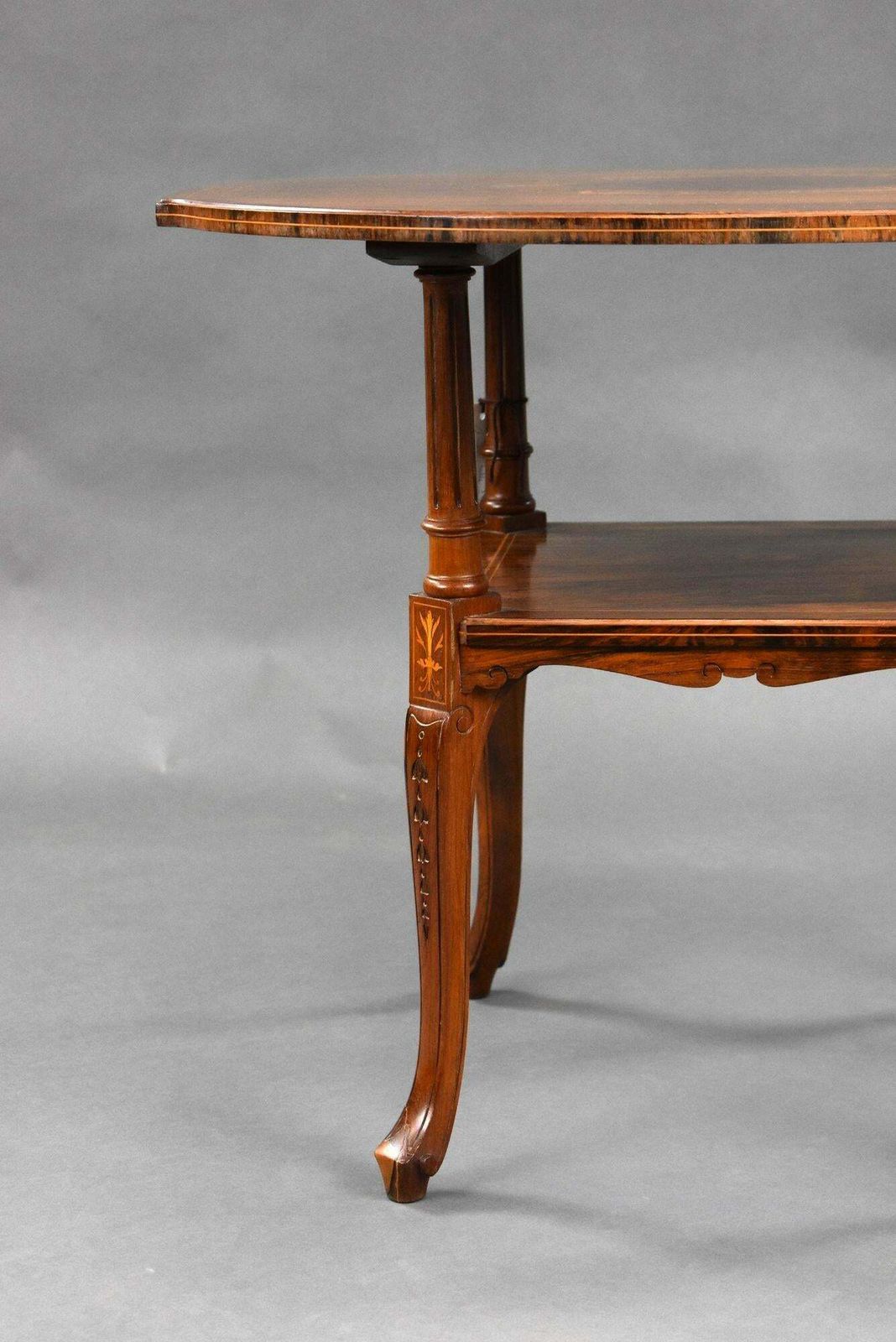 Edwardian Rosewood Inlaid Centre Table photo for sale