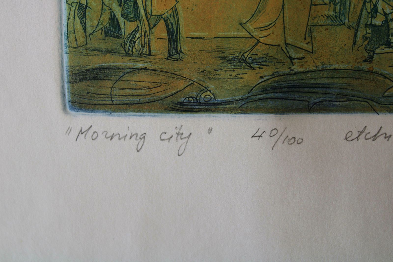 Jekaterina Gryazeva Morning City 2005, Paper, Etching, 40/100 photo buy